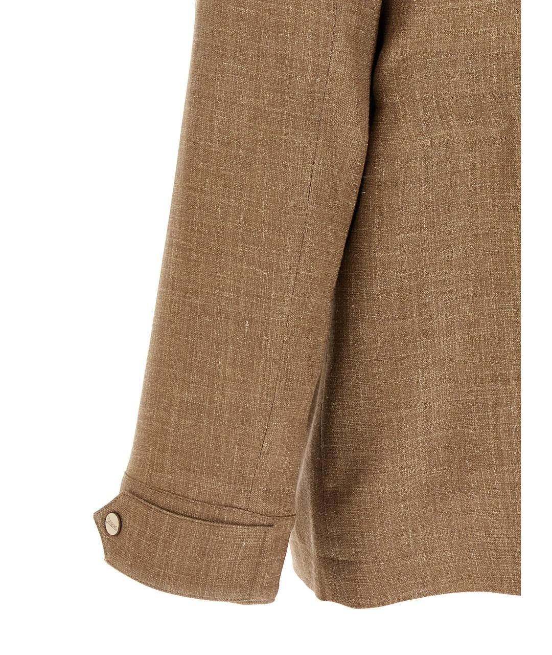 HERNO Бежевая шерстяная куртка, фото 4