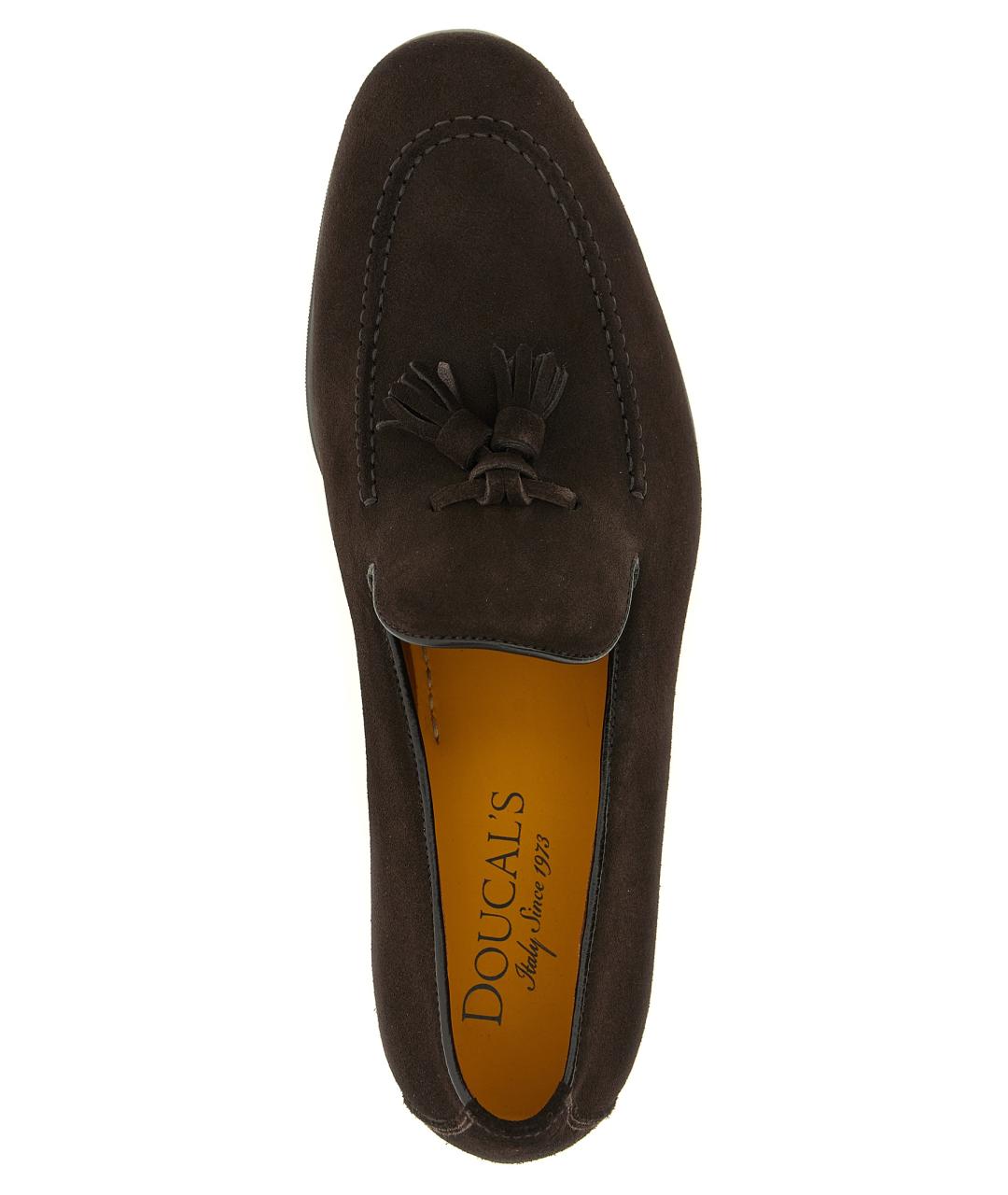 DOUCAL'S Коричневые замшевые лоферы, фото 4