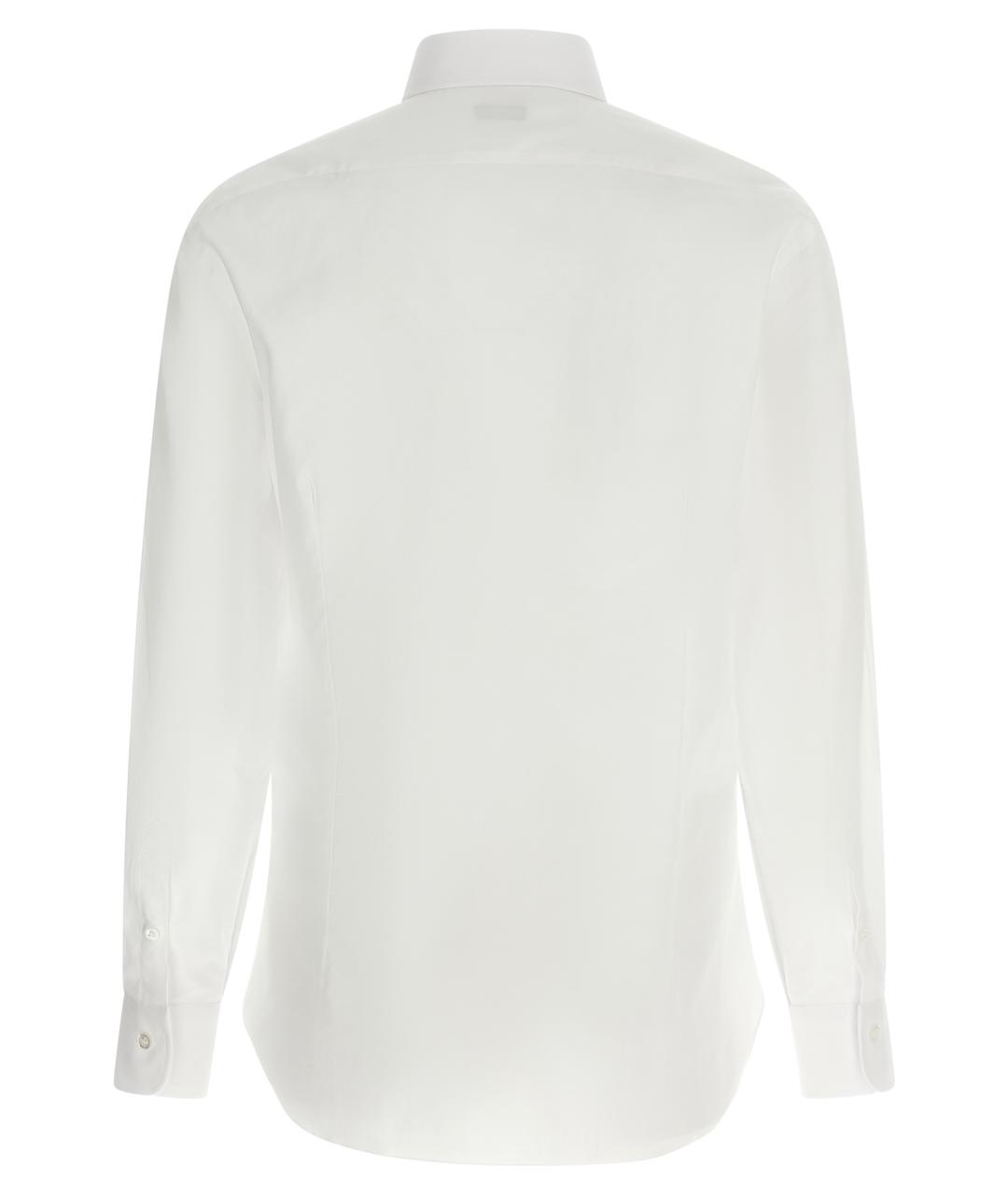 BARBA Белая хлопковая классическая рубашка, фото 2