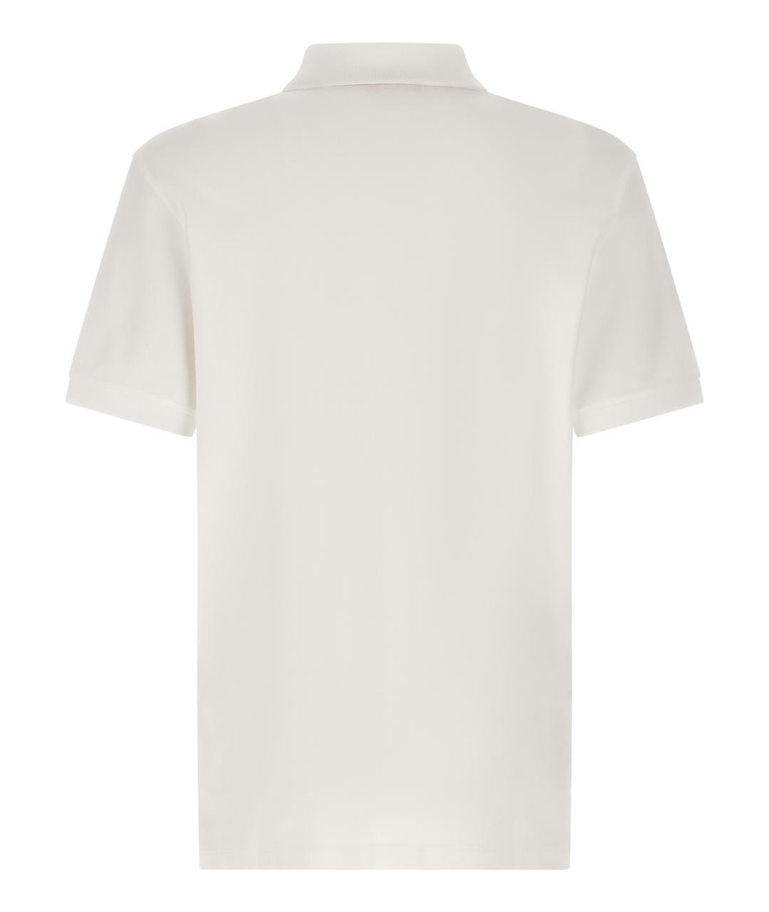 HUGO BOSS Белое хлопковое поло с коротким рукавом, фото 2
