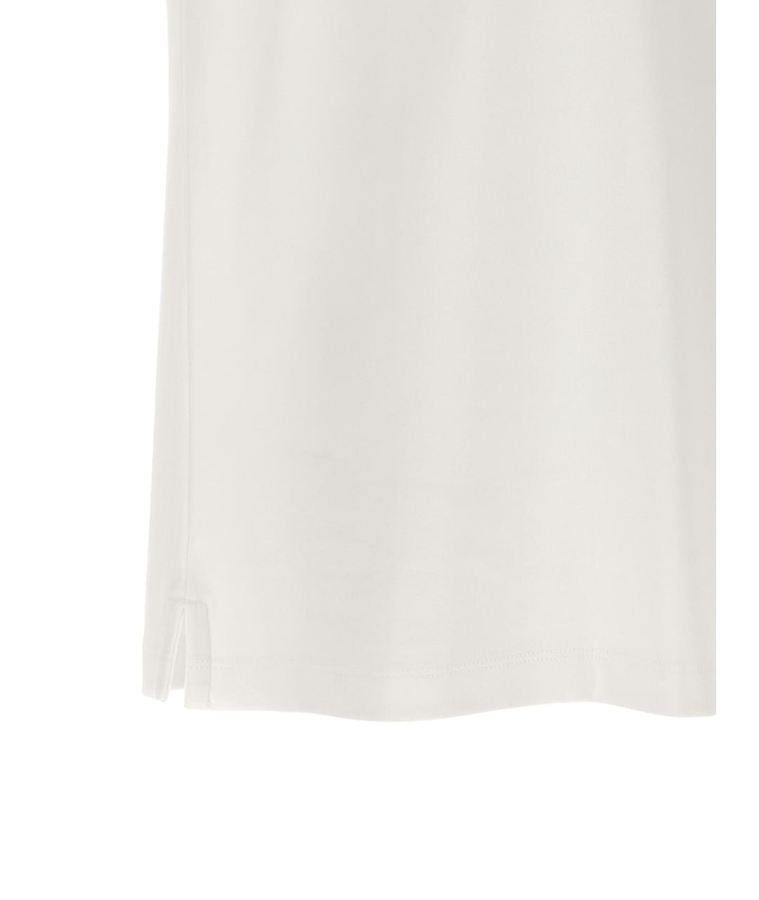 HUGO BOSS Белое хлопковое поло с коротким рукавом, фото 4