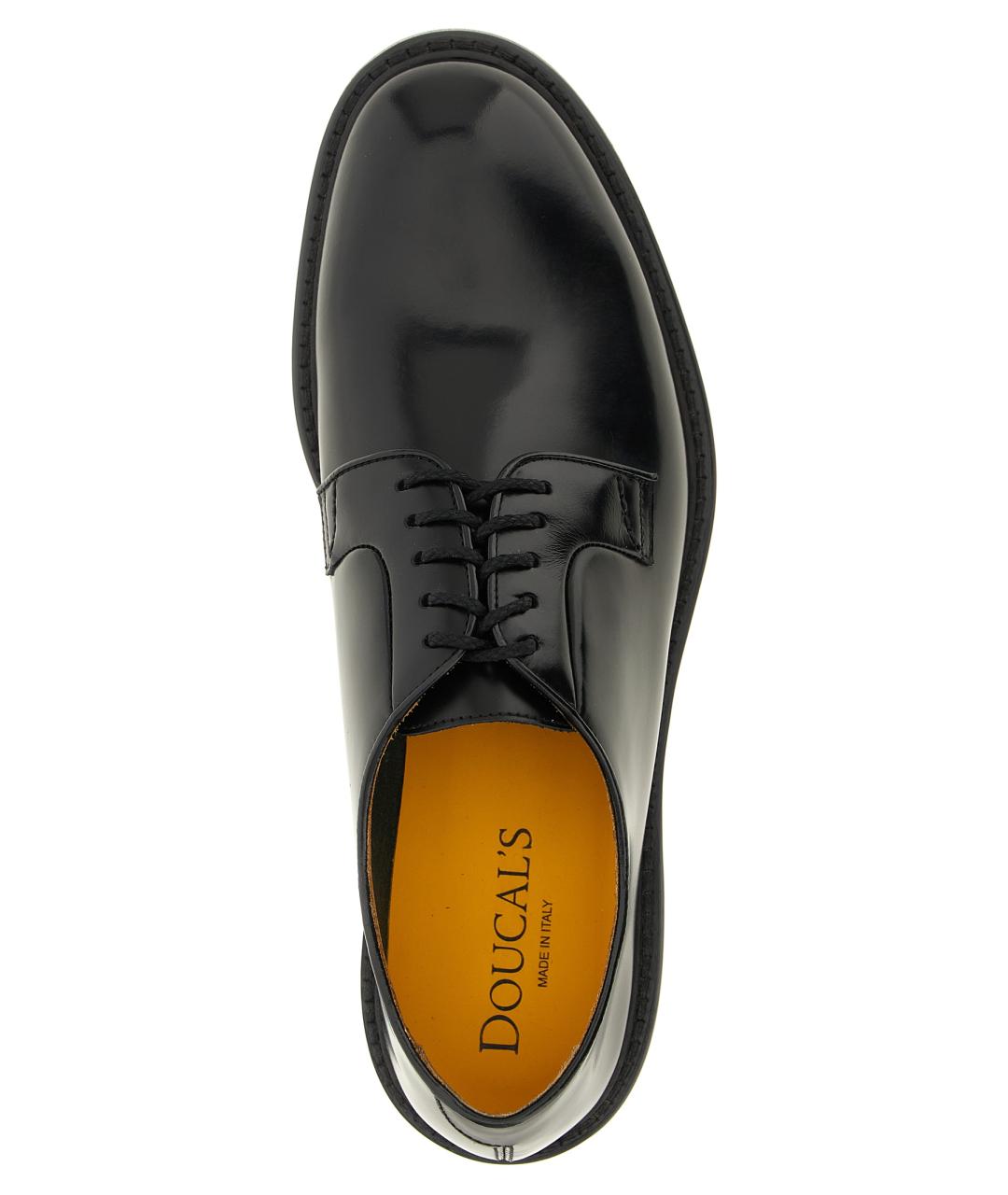 DOUCAL'S Черные кожаные туфли, фото 4