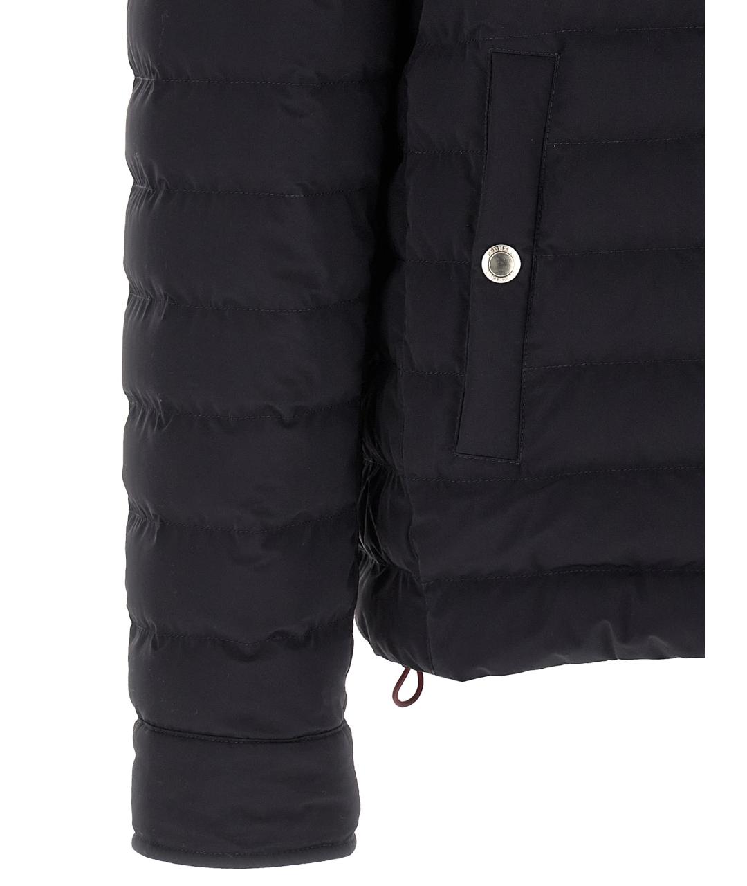 BRUNELLO CUCINELLI Темно-синий полиамидовый пуховик, фото 4