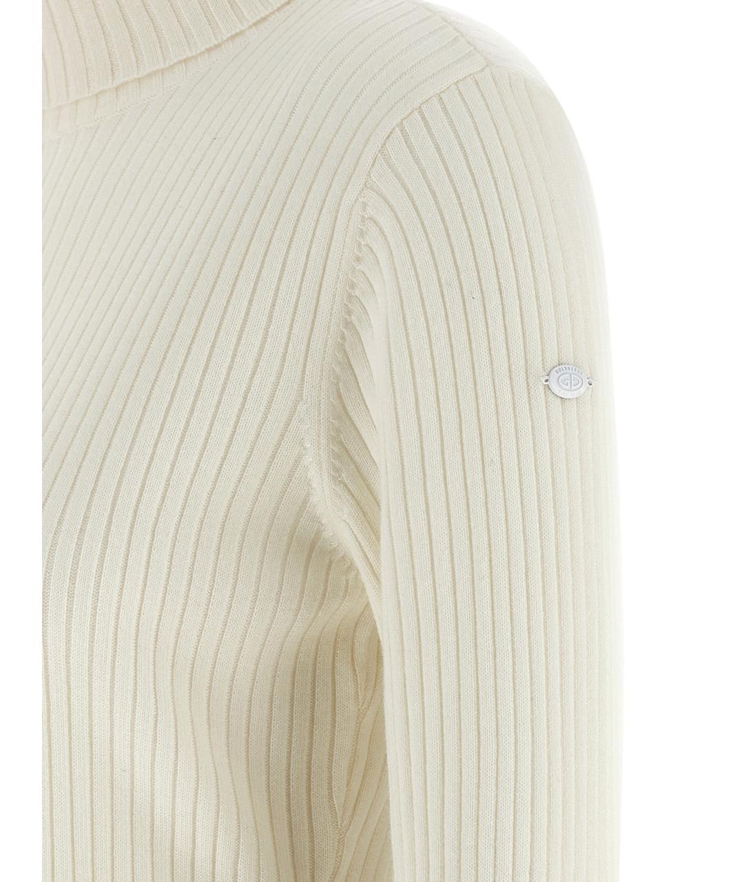 Goldbergh Белая шерстяная водолазка, фото 4