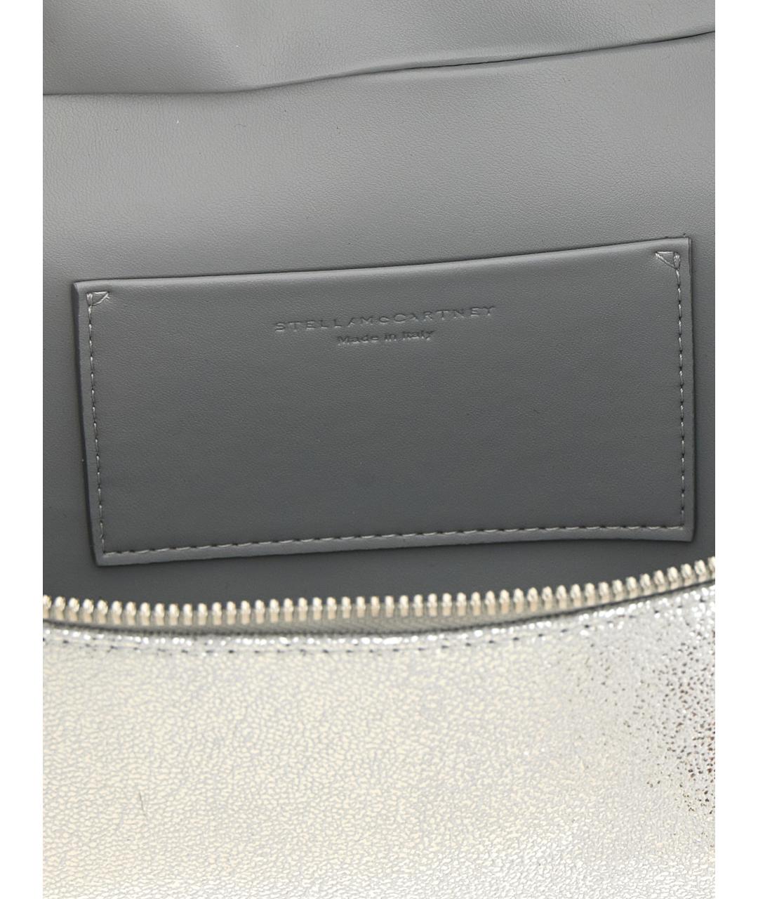 STELLA MCCARTNEY Серебряная сумка через плечо из искусственной кожи, фото 4
