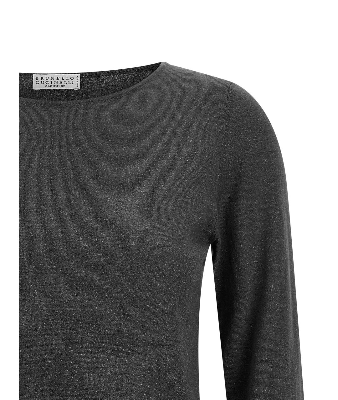 BRUNELLO CUCINELLI Серый кашемировый кардиган, фото 3