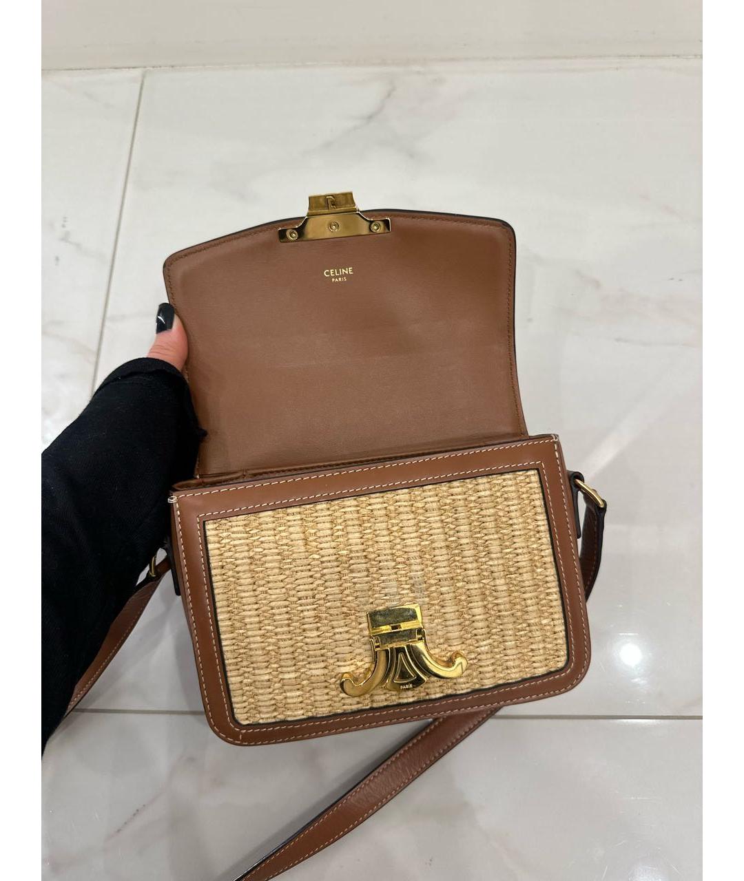 CELINE Коричневая сумка через плечо, фото 5