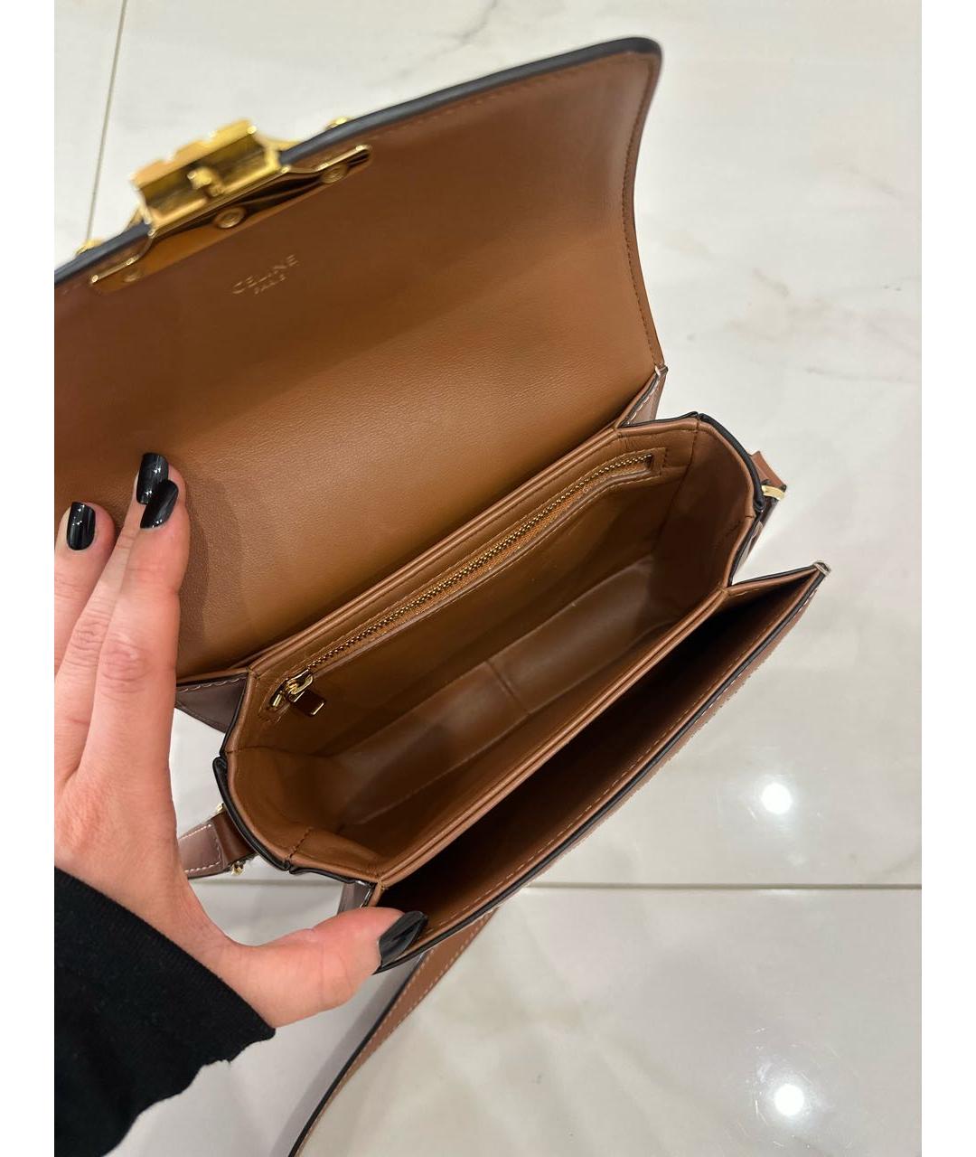 CELINE Коричневая сумка через плечо, фото 4