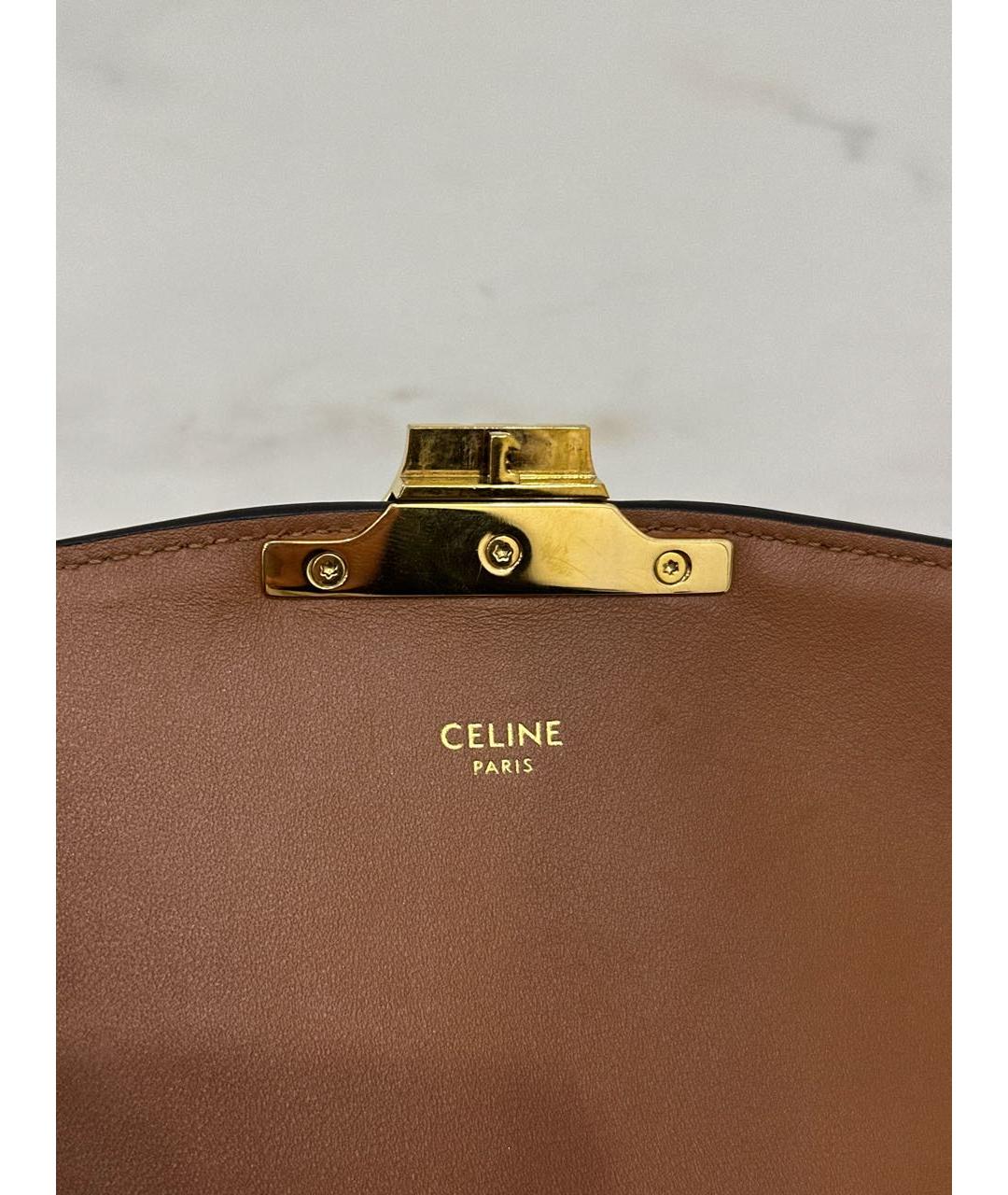 CELINE Коричневая сумка через плечо, фото 3