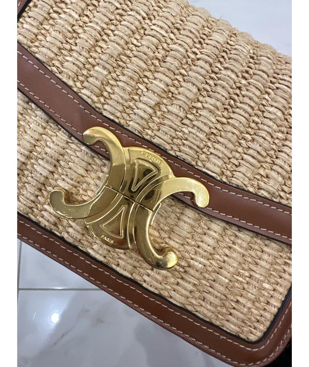 CELINE Коричневая сумка через плечо, фото 8