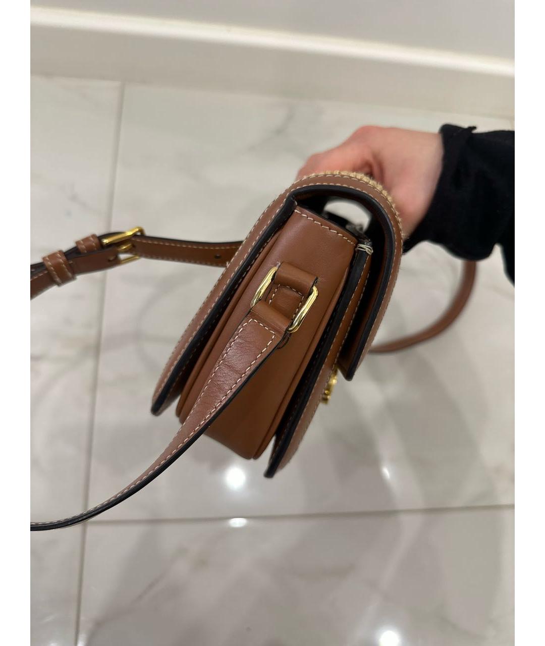 CELINE Коричневая сумка через плечо, фото 2