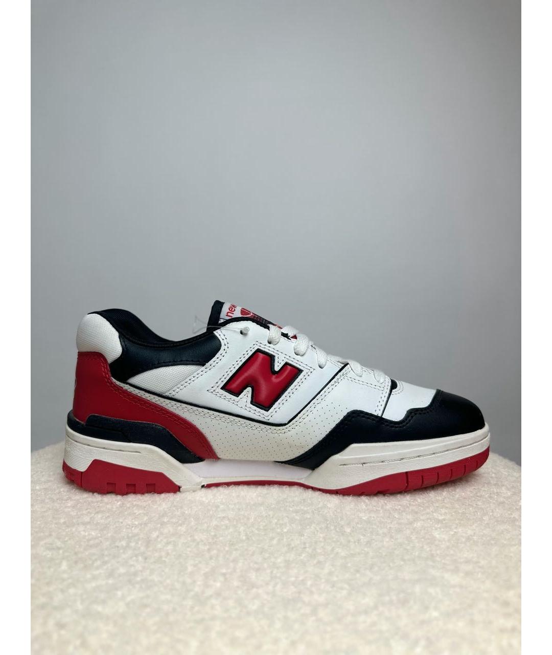 NEW BALANCE Белые кожаные низкие кроссовки / кеды, фото 4