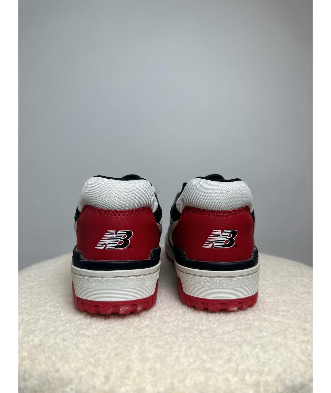 NEW BALANCE Белые кожаные низкие кроссовки / кеды, фото 3