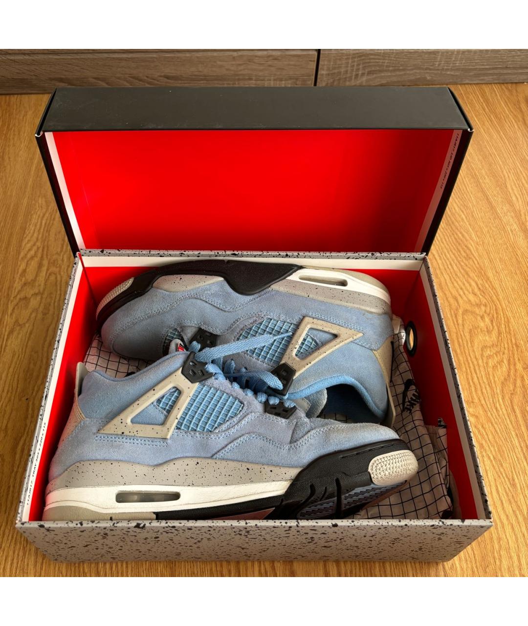 NIKE Голубые замшевые кроссовки, фото 3