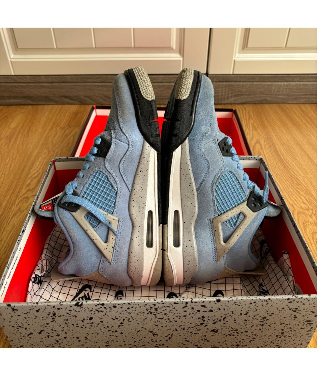 NIKE Голубые замшевые кроссовки, фото 6