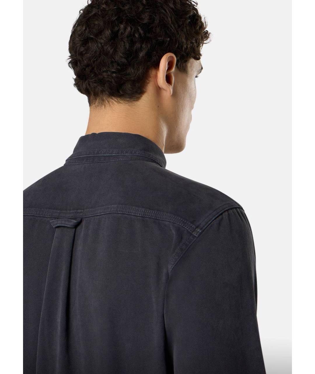 STONE ISLAND Черная хлопковая куртка, фото 5