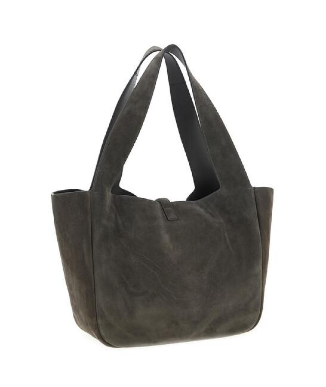 SAINT LAURENT Мульти замшевая сумка тоут, фото 2