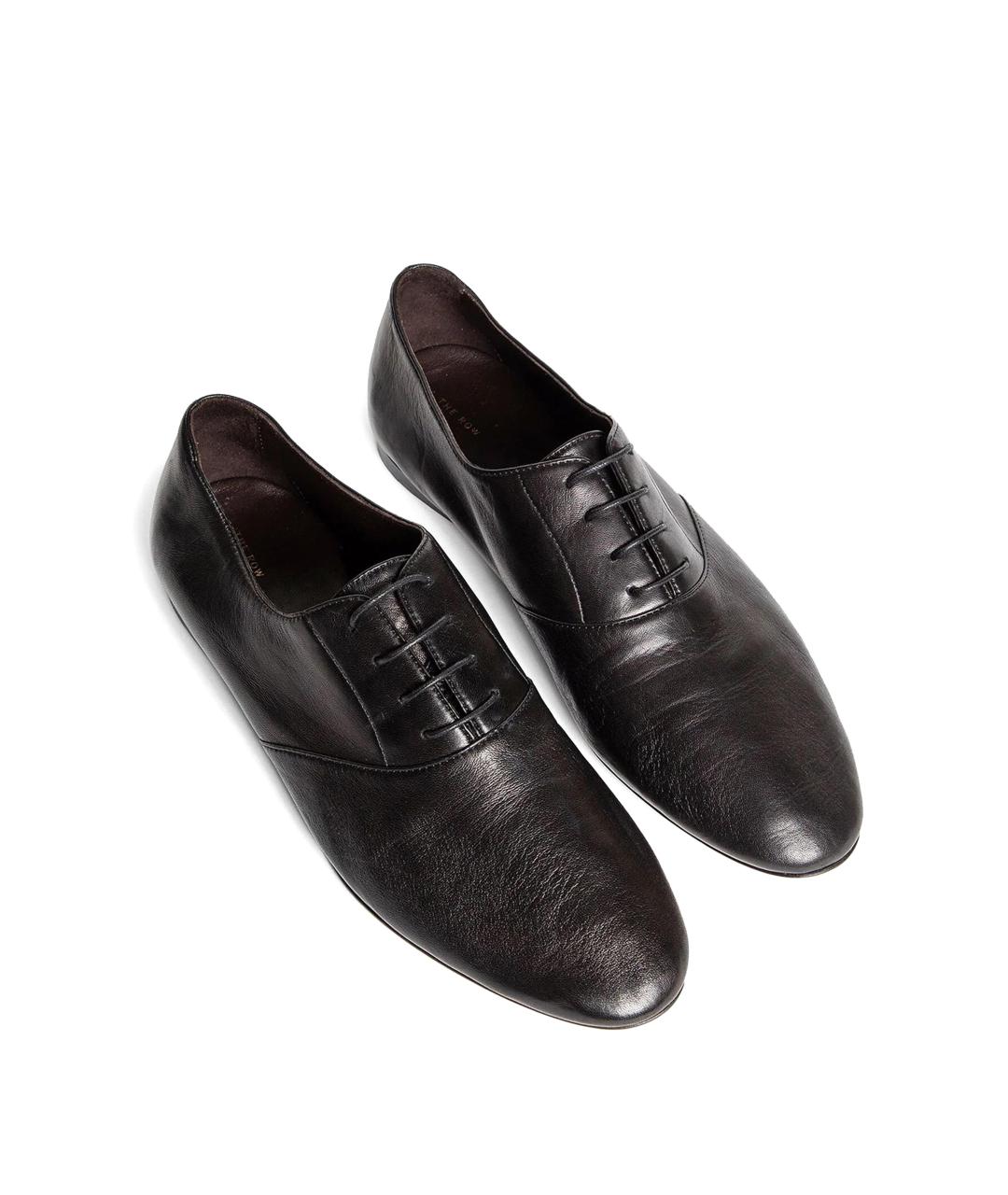 THE ROW Черные кожаные ботинки, фото 2