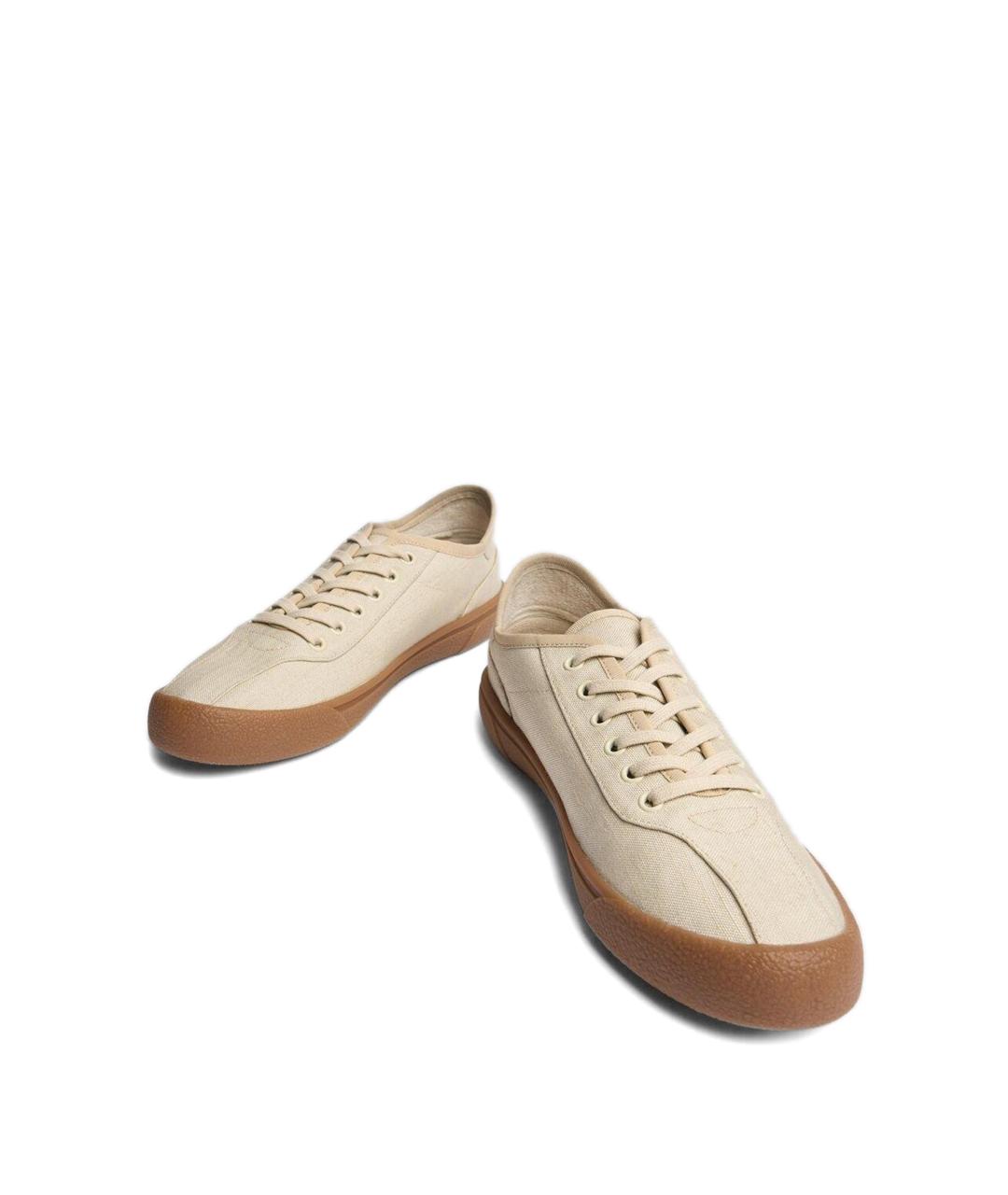 THE ROW Бежевые текстильные кеды, фото 2