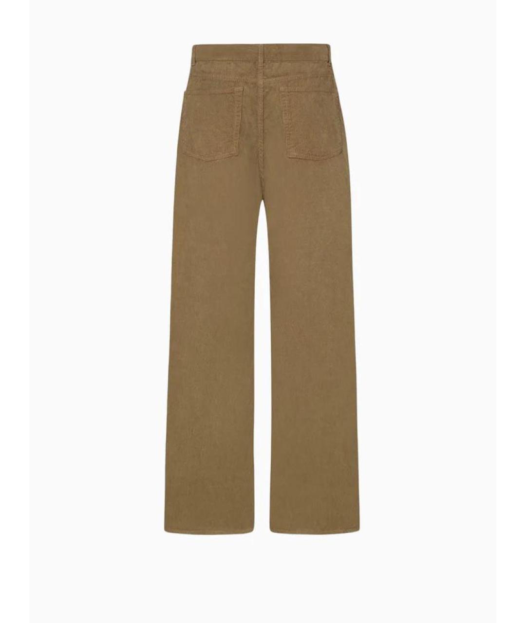 THE ROW Коричневые хлопковые прямые джинсы, фото 2
