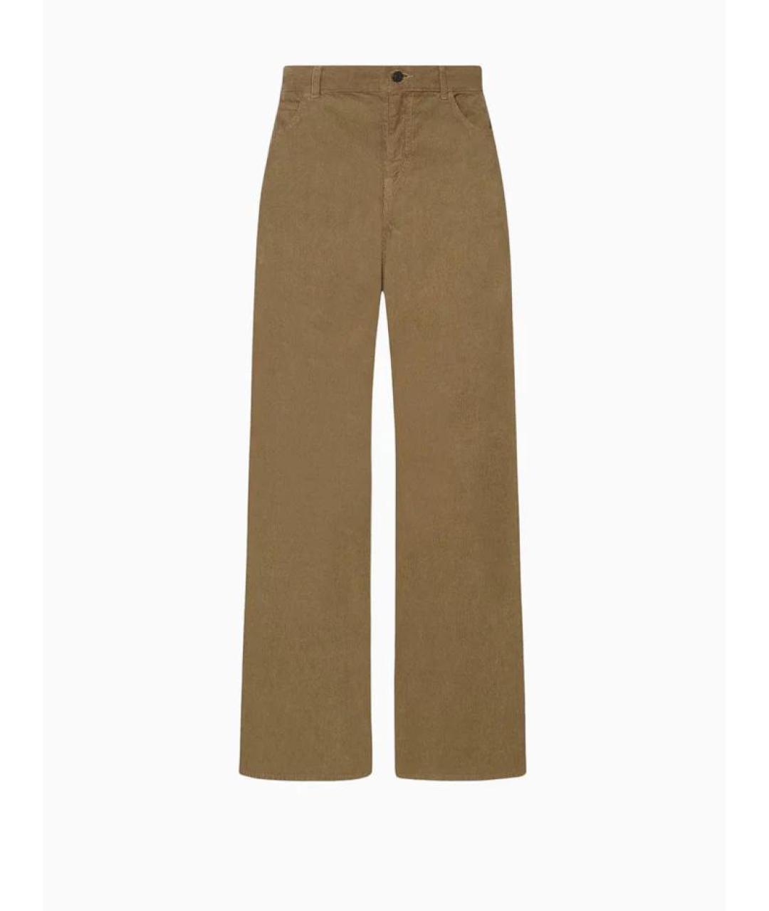 THE ROW Коричневые хлопковые прямые джинсы, фото 3