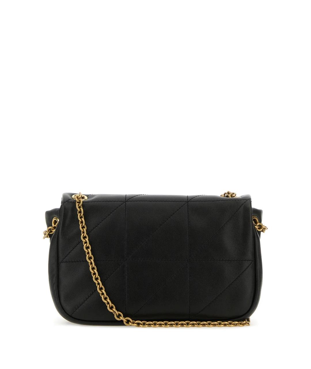 SAINT LAURENT Черная кожаная сумка через плечо, фото 2