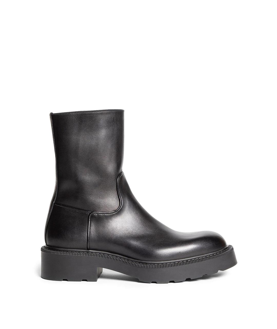 THE ROW Черные кожаные ботинки, фото 1