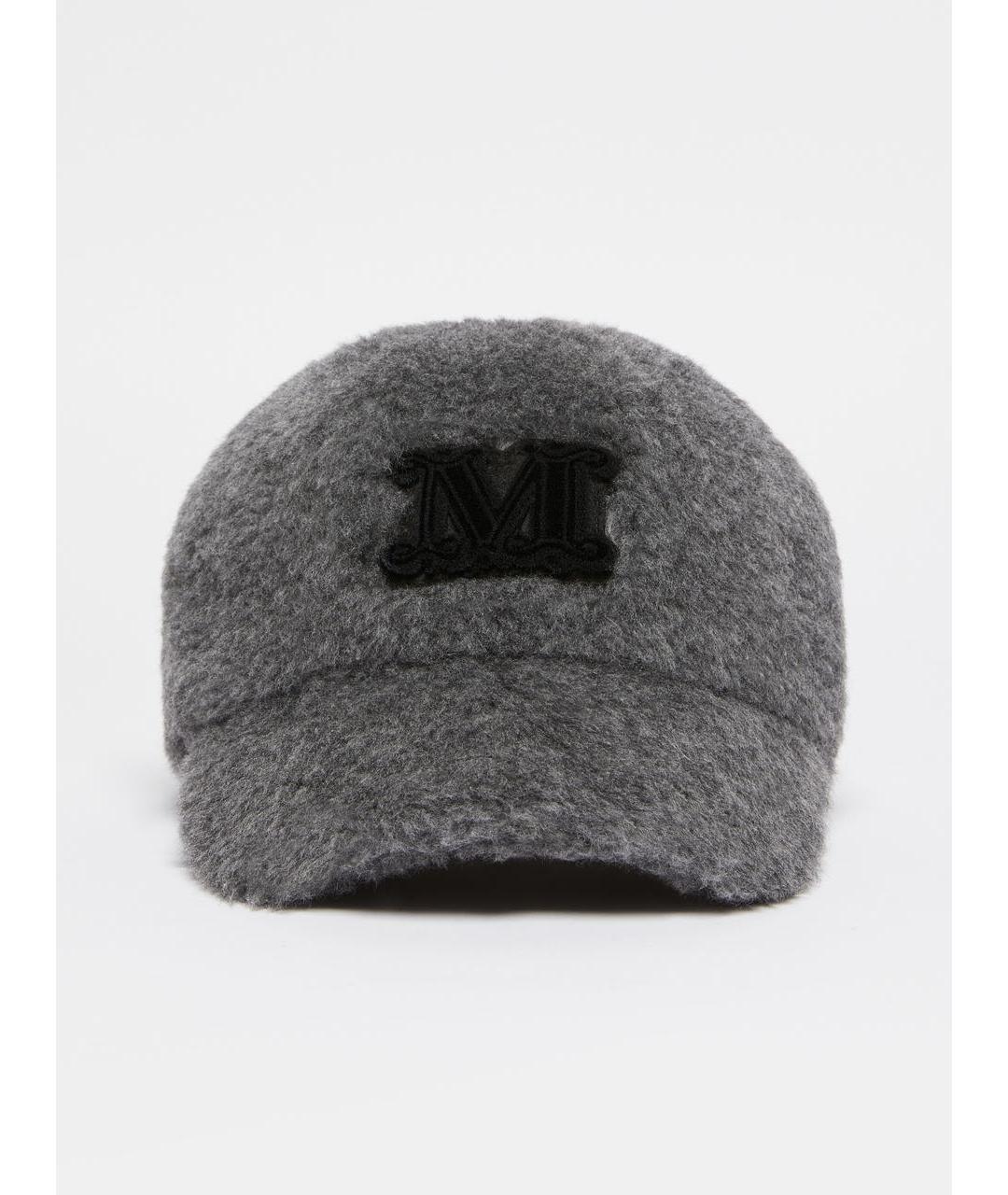 MAX MARA Антрацитовая шерстяная кепка, фото 5