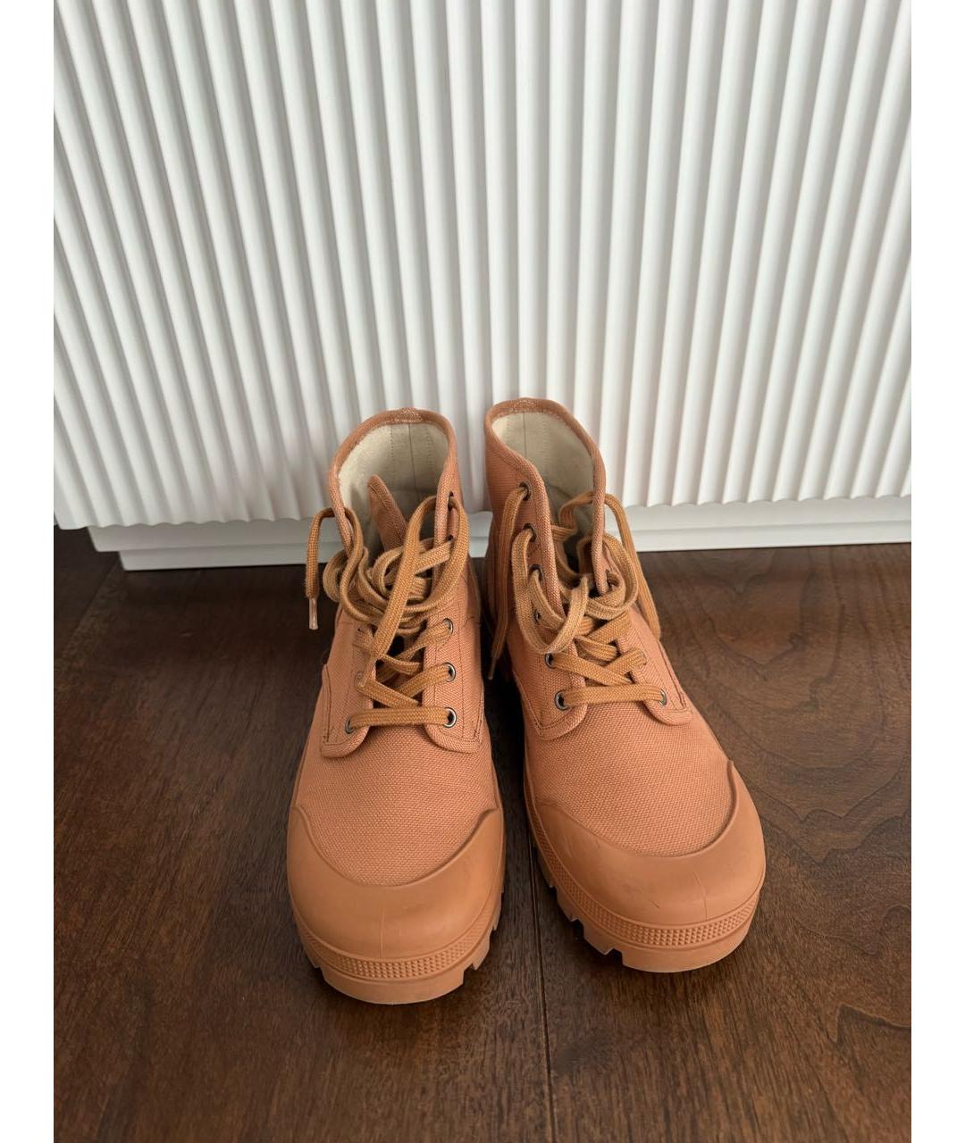 CELINE Коричневые текстильные кроссовки, фото 2