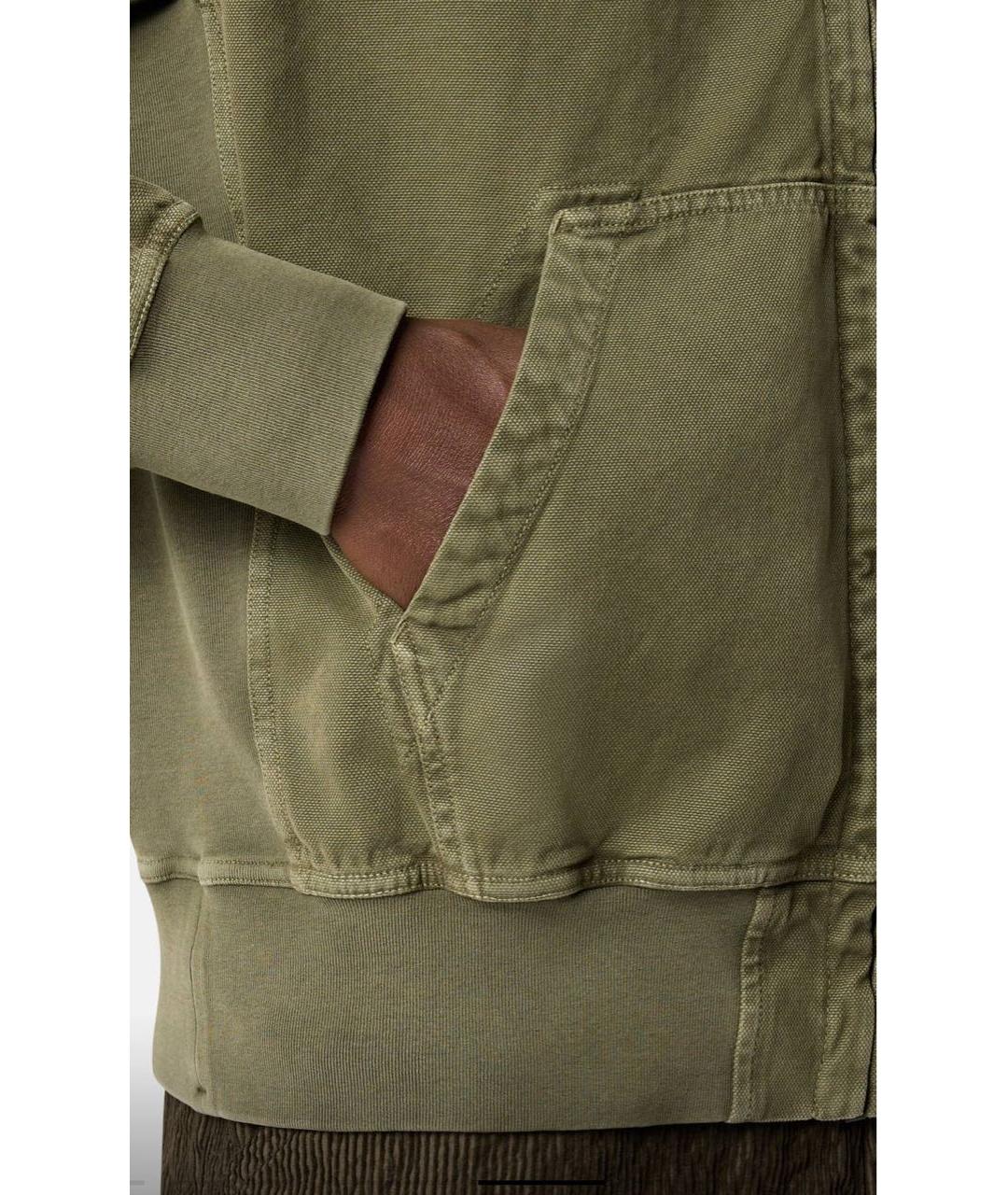 STONE ISLAND Хаки хлопковая куртка, фото 4