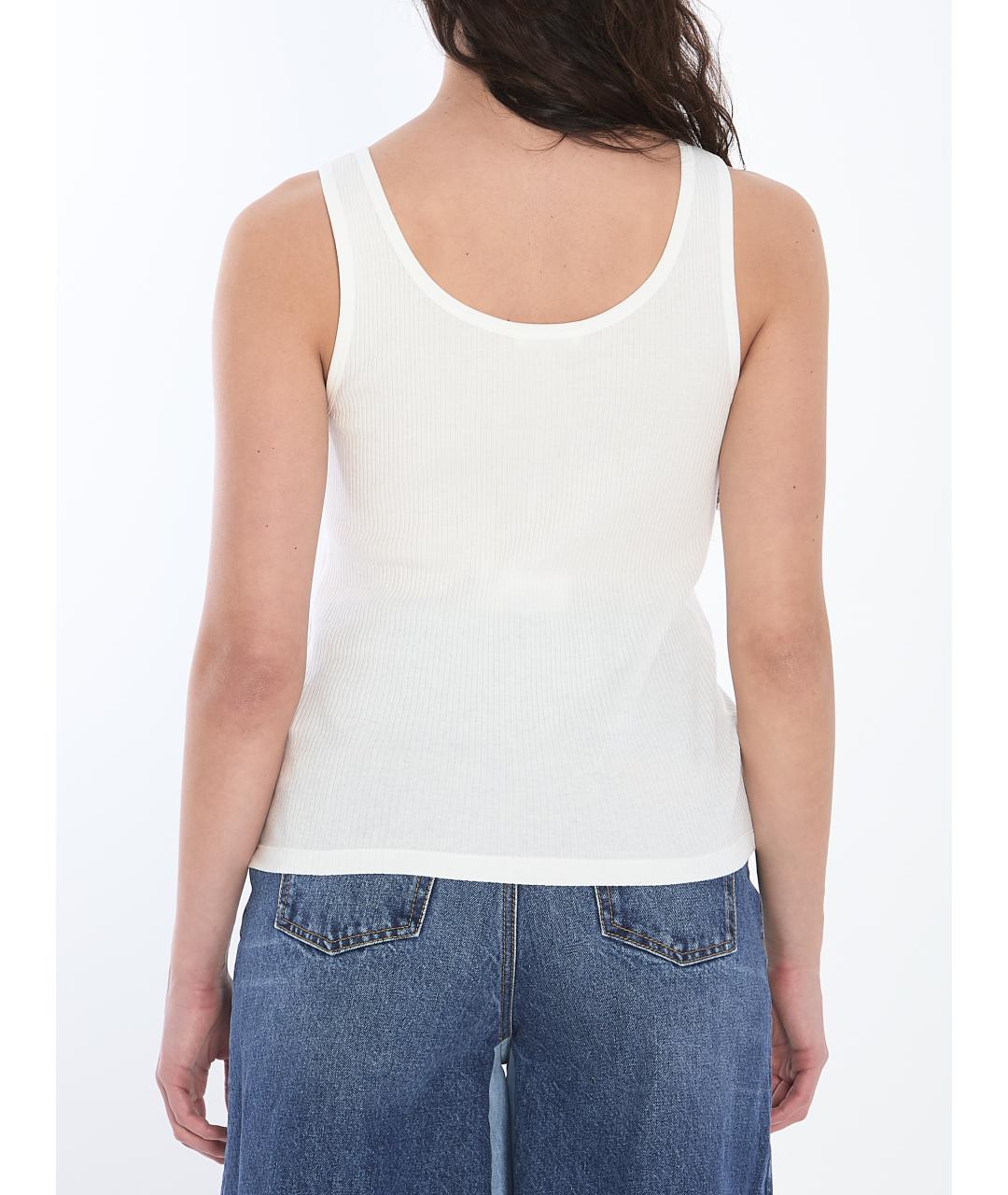 CHLOE Белая хлопковая майка, фото 5