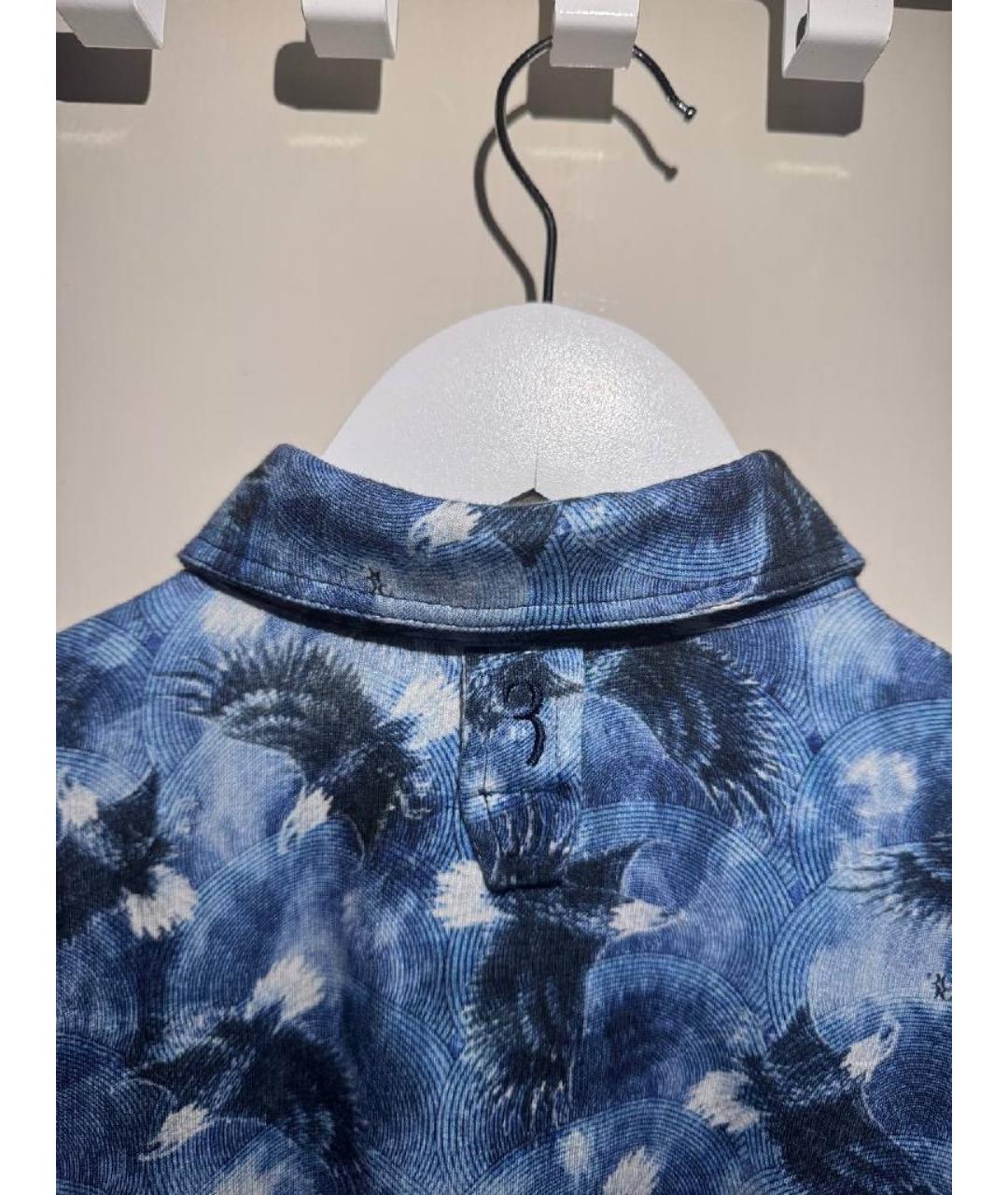 BILLIONAIRE Бирюзовое хлопковое поло с коротким рукавом, фото 3