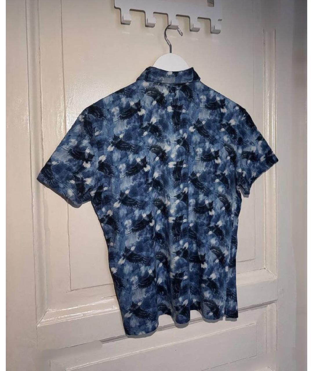 BILLIONAIRE Бирюзовое хлопковое поло с коротким рукавом, фото 2