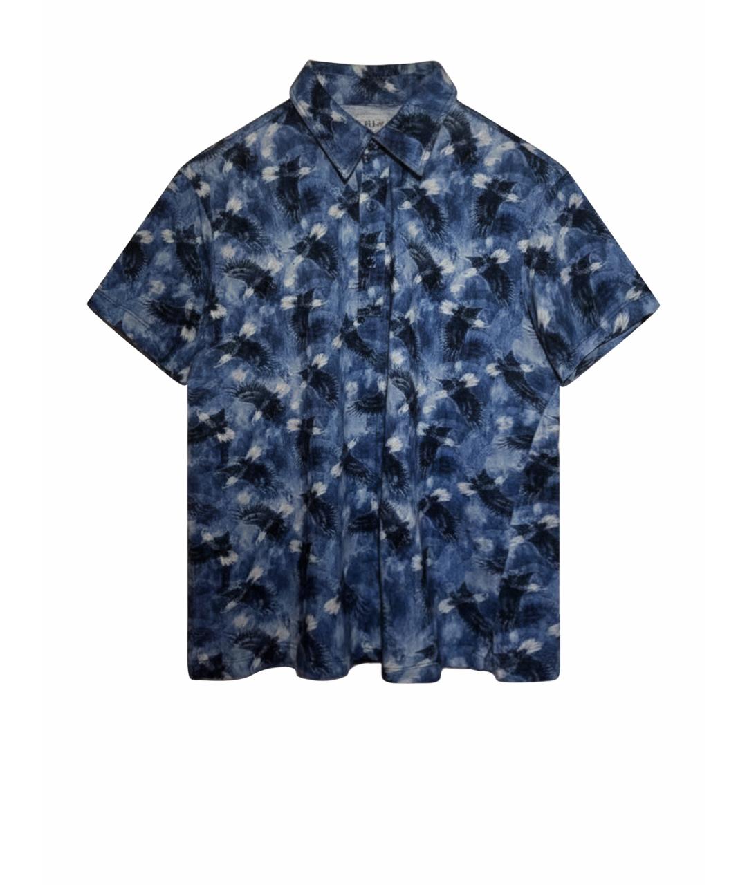 BILLIONAIRE Бирюзовое хлопковое поло с коротким рукавом, фото 1