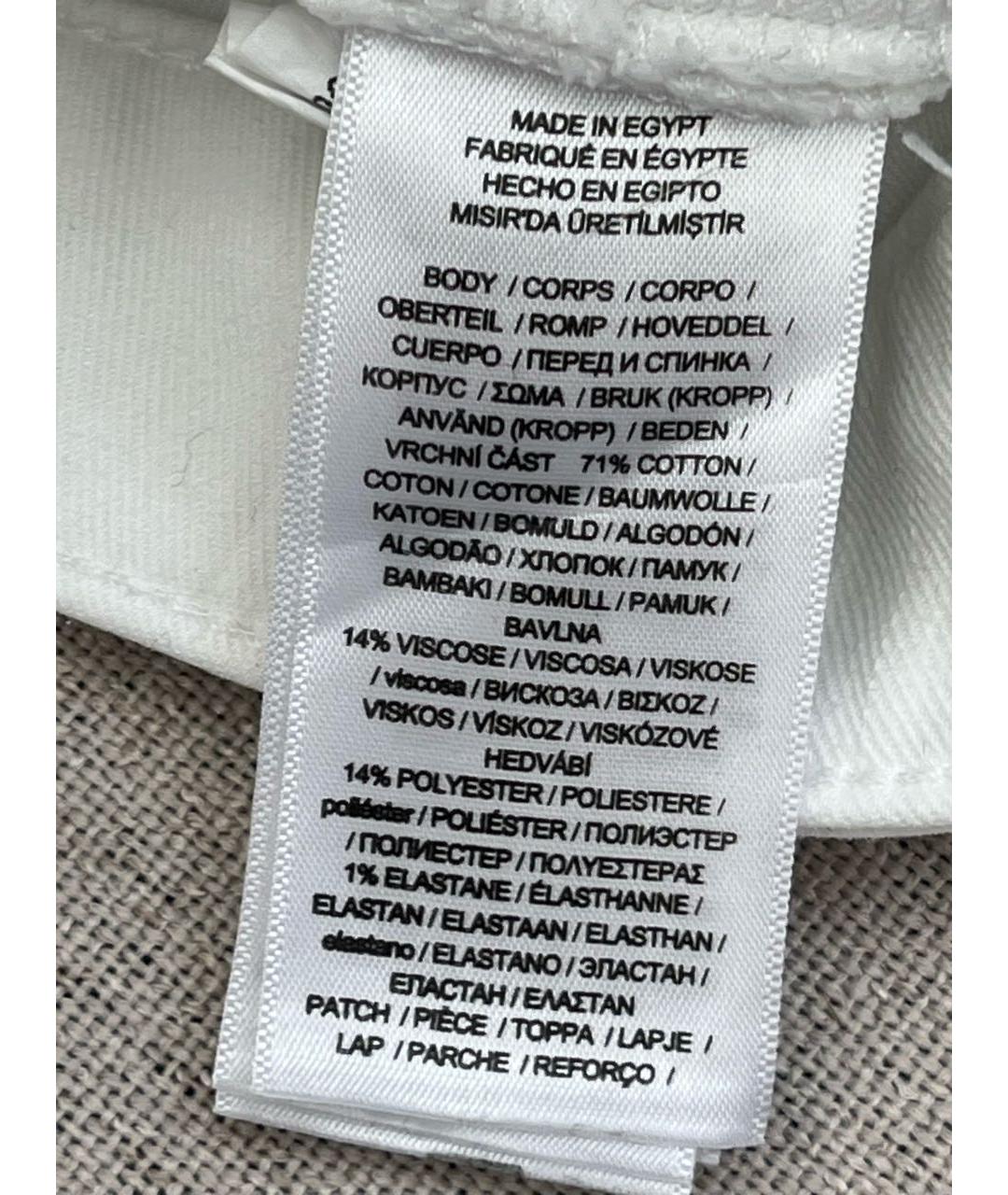 RALPH LAUREN Белые хлопковые джинсы слим, фото 5