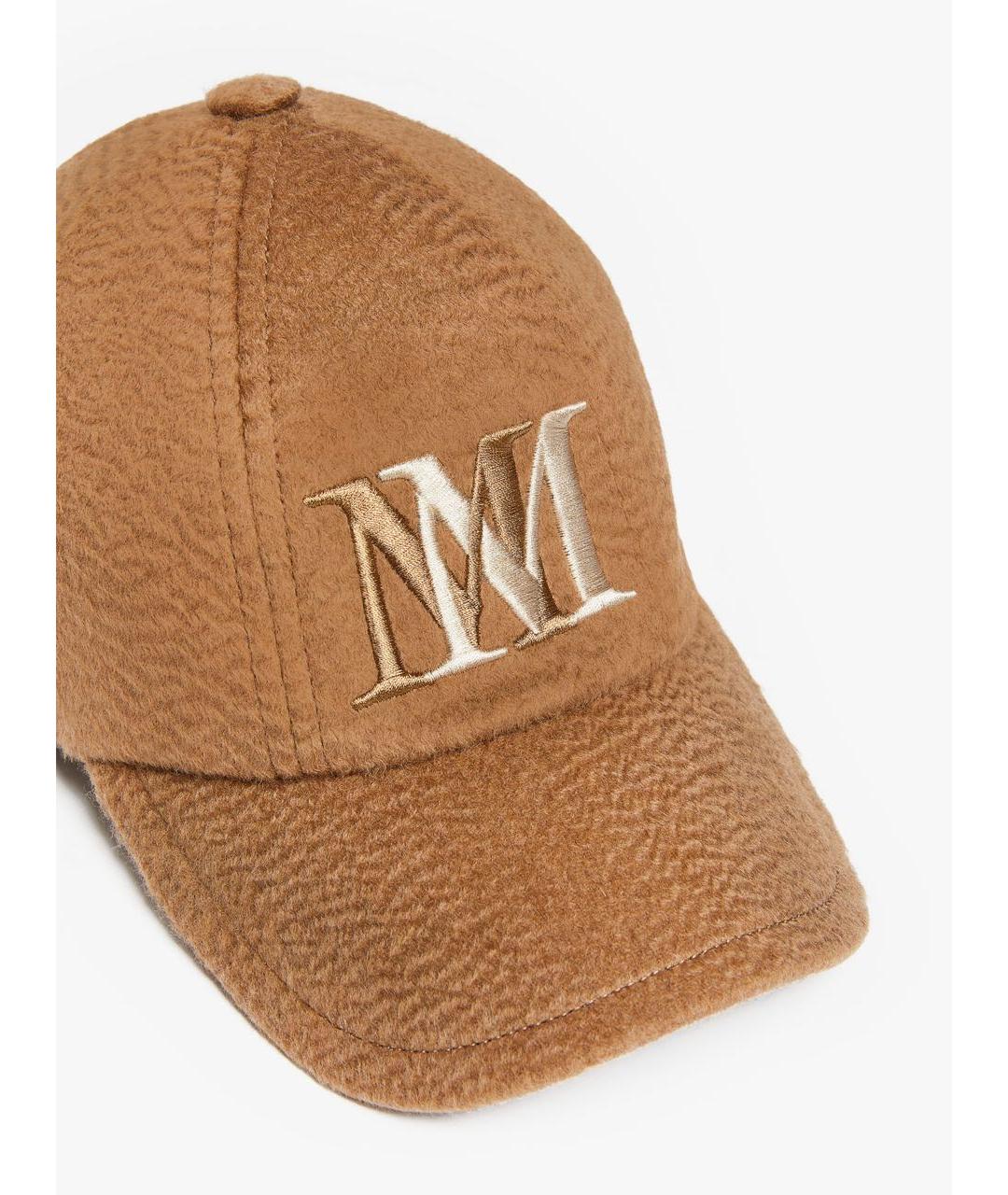 MAX MARA Бежевая шерстяная кепка, фото 2