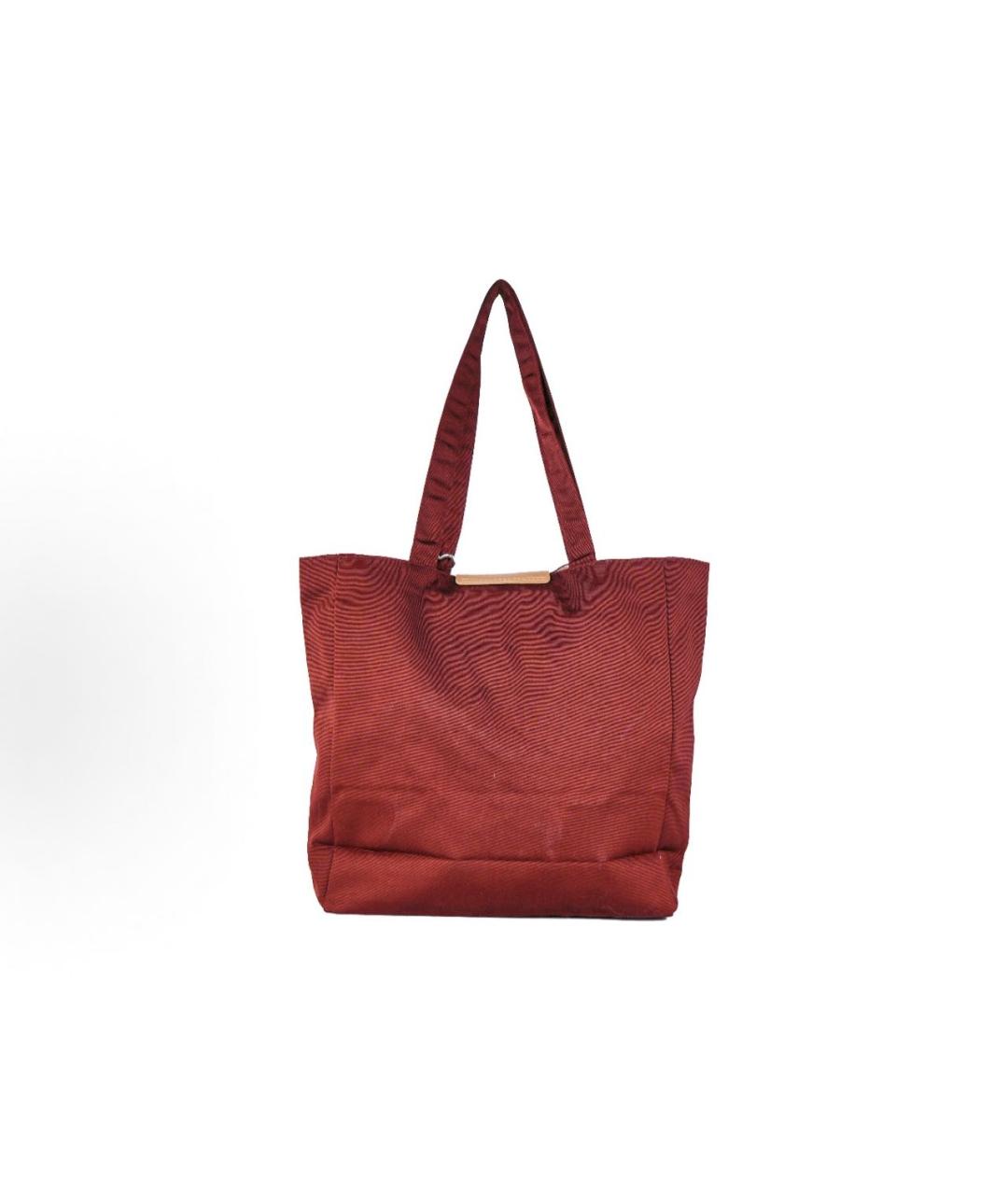 GUCCI BEAUTY Бордовая тканевая дорожная/спортивная сумка, фото 3