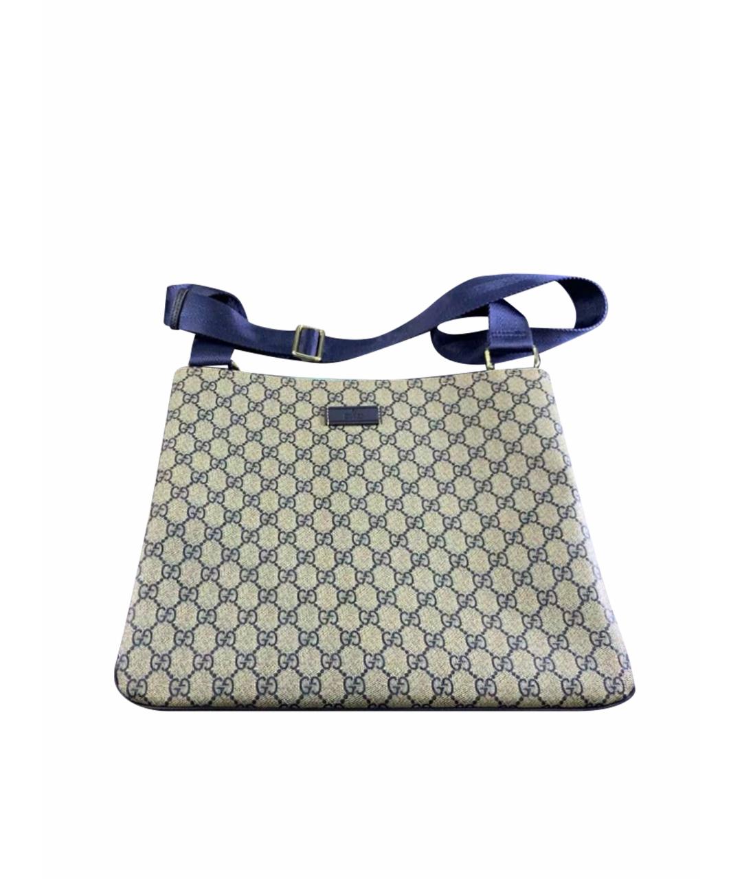 GUCCI Бежевая сумка на плечо из искусственной кожи, фото 1