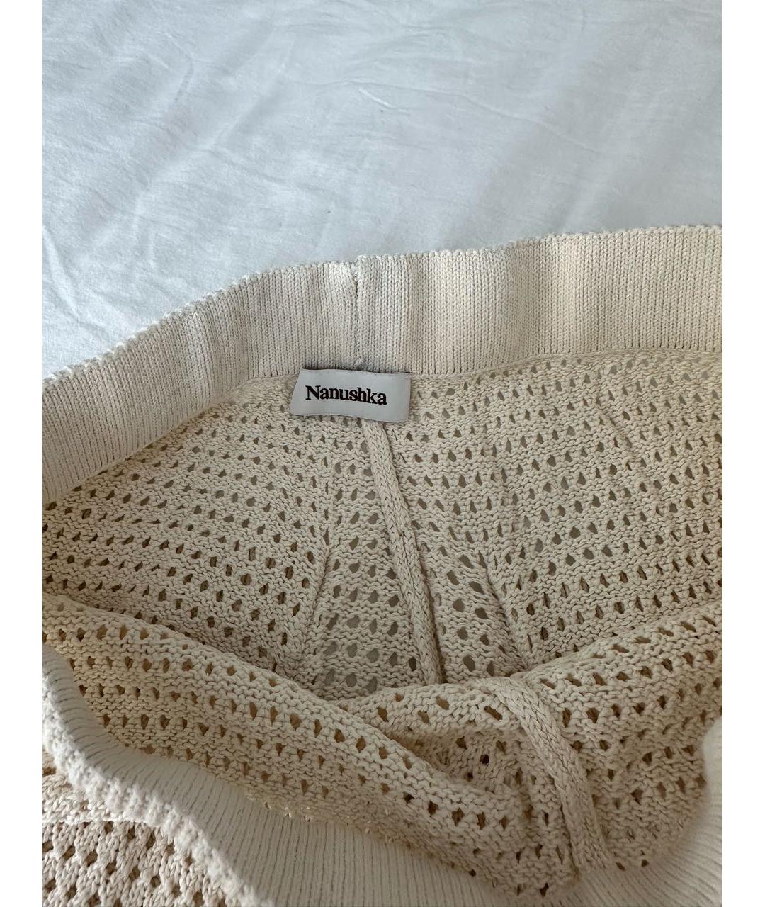 NANUSHKA Бежевые шорты, фото 3