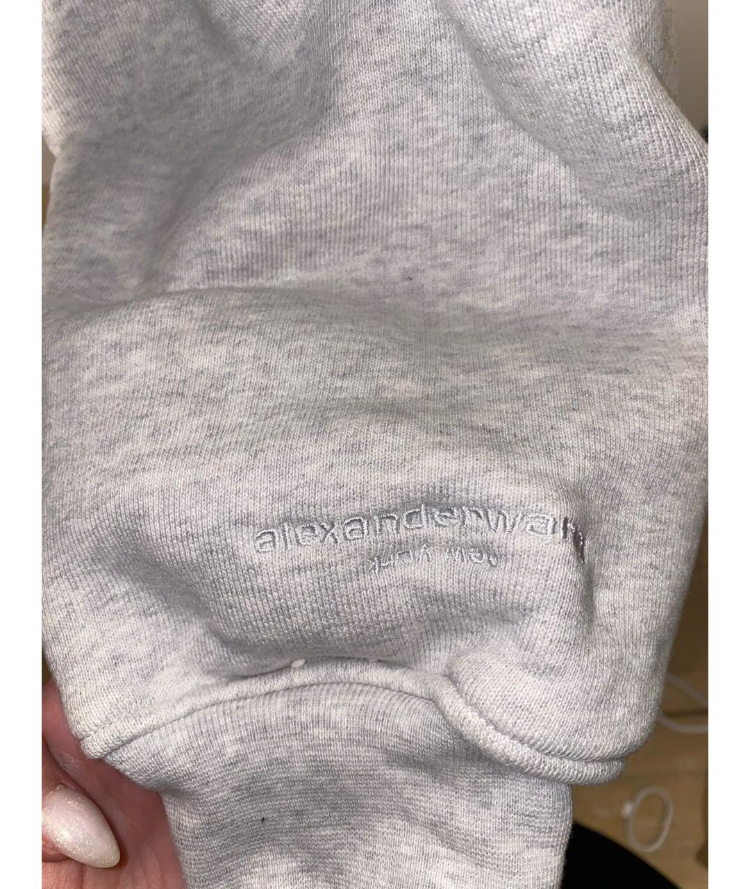 ALEXANDER WANG Серый хлопковый спортивные костюмы, фото 4