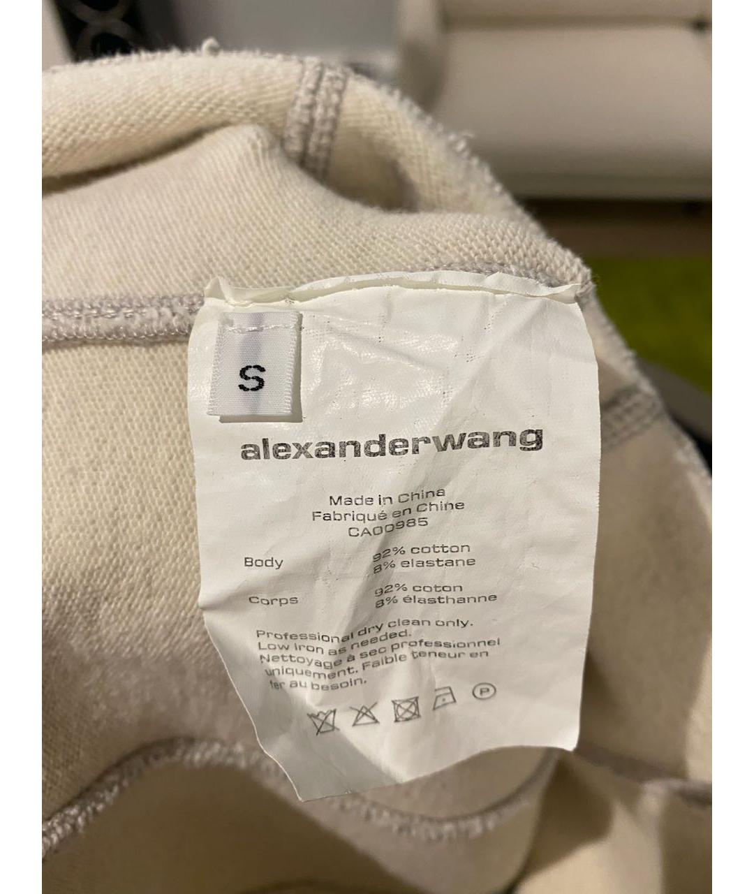 ALEXANDER WANG Серый хлопковый спортивные костюмы, фото 5