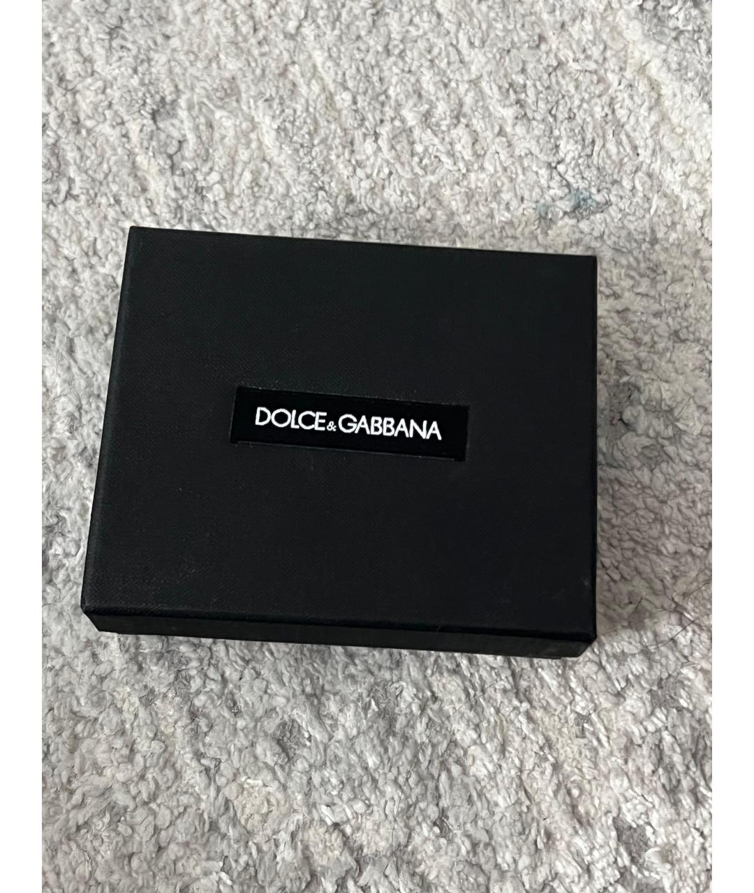 DOLCE&GABBANA Черный кожаный кошелек, фото 8
