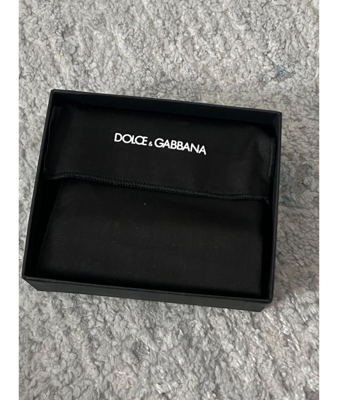 DOLCE&GABBANA Черный кожаный кошелек, фото 6