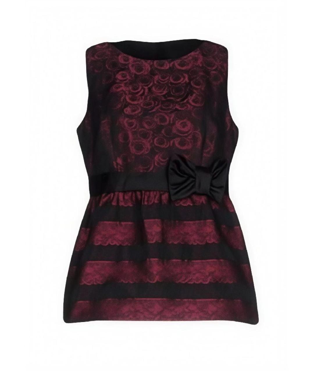 RED VALENTINO Черная полиэстеровая блузы, фото 1