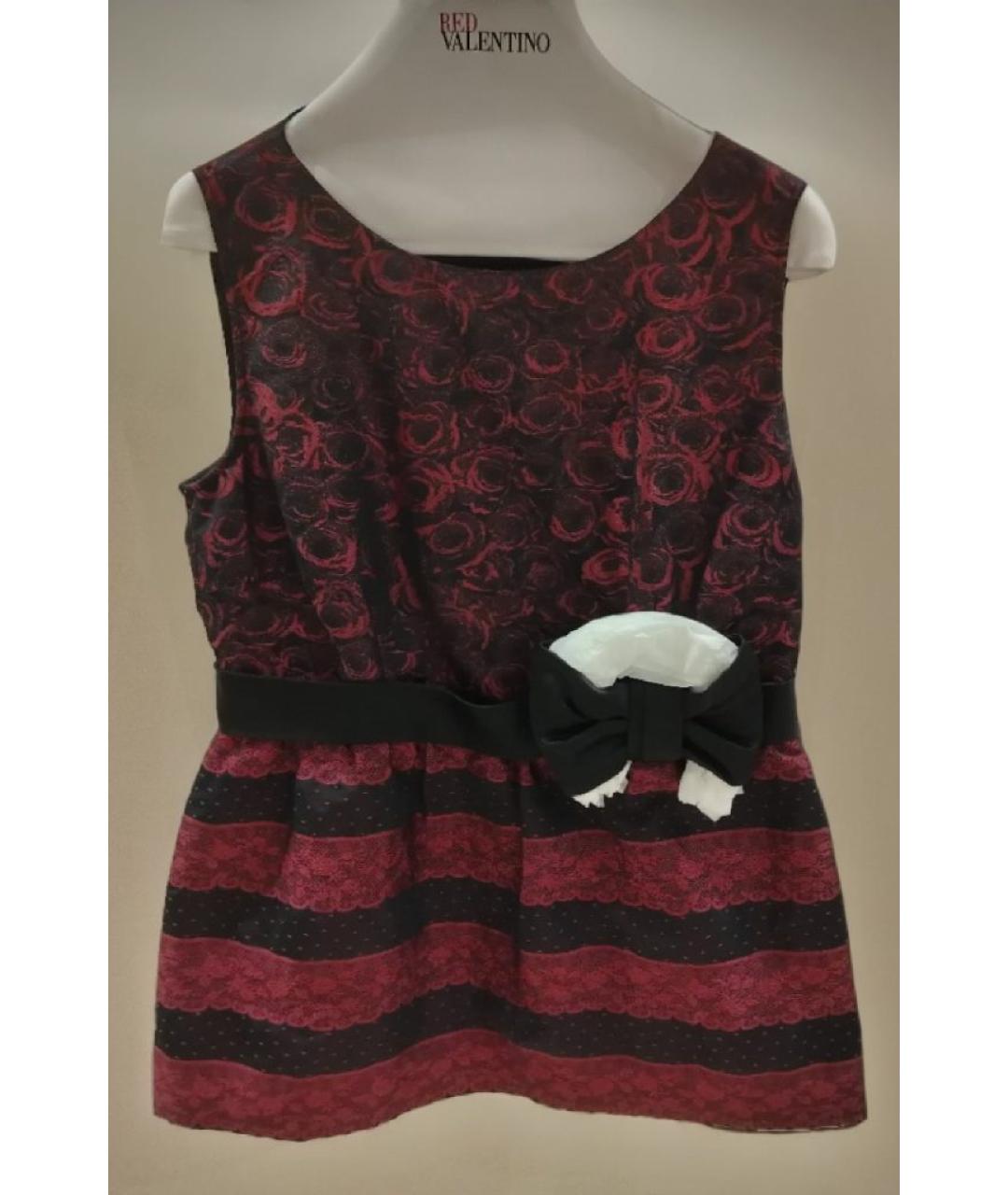 RED VALENTINO Черная полиэстеровая блузы, фото 3