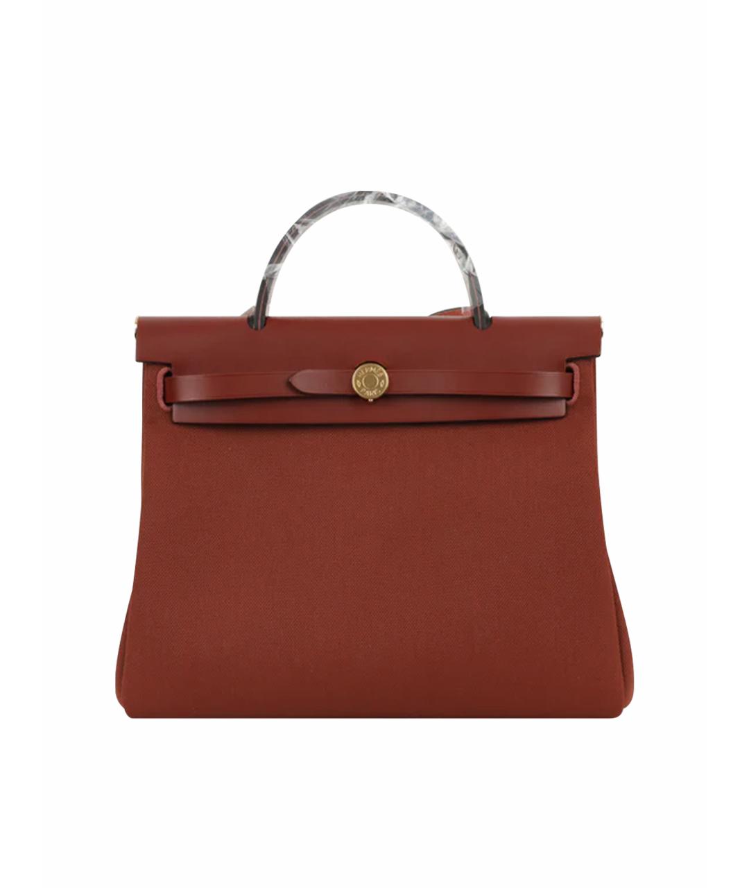 HERMES Бордовая кожаная сумка через плечо, фото 1