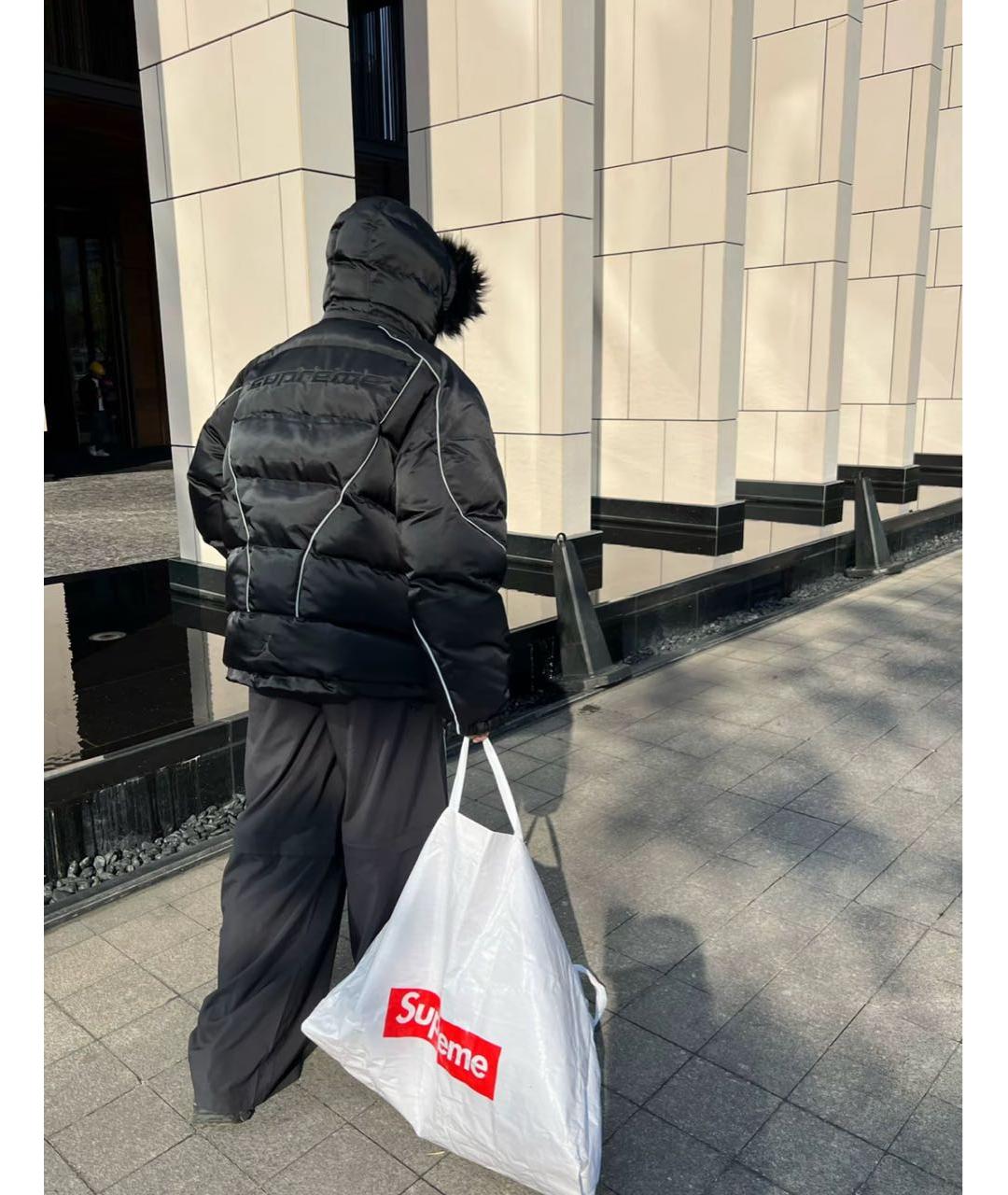 SUPREME Черная меховая куртка, фото 6