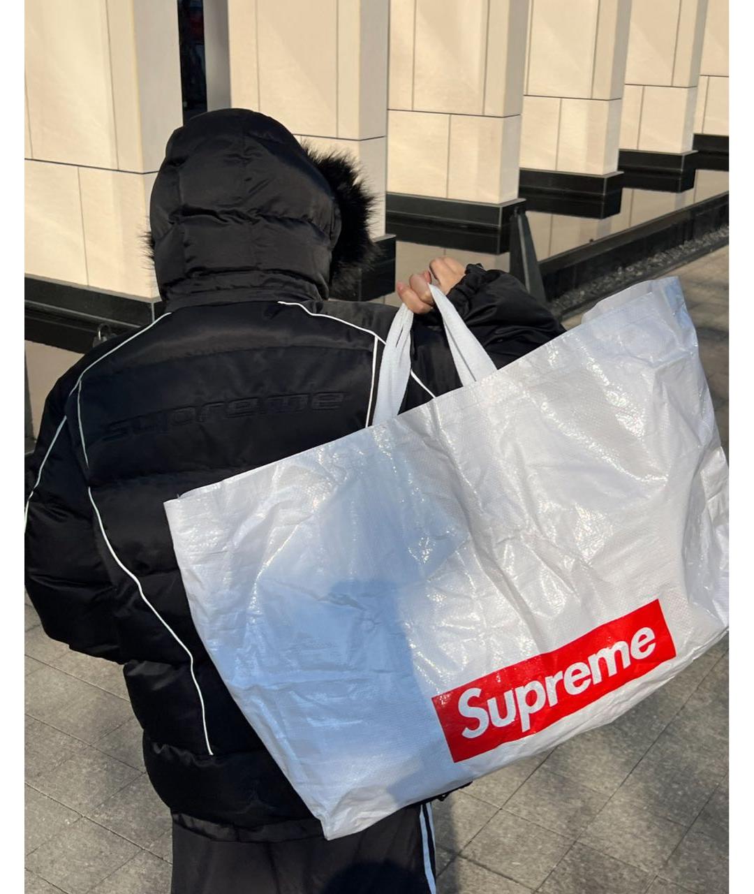 SUPREME Черная меховая куртка, фото 7