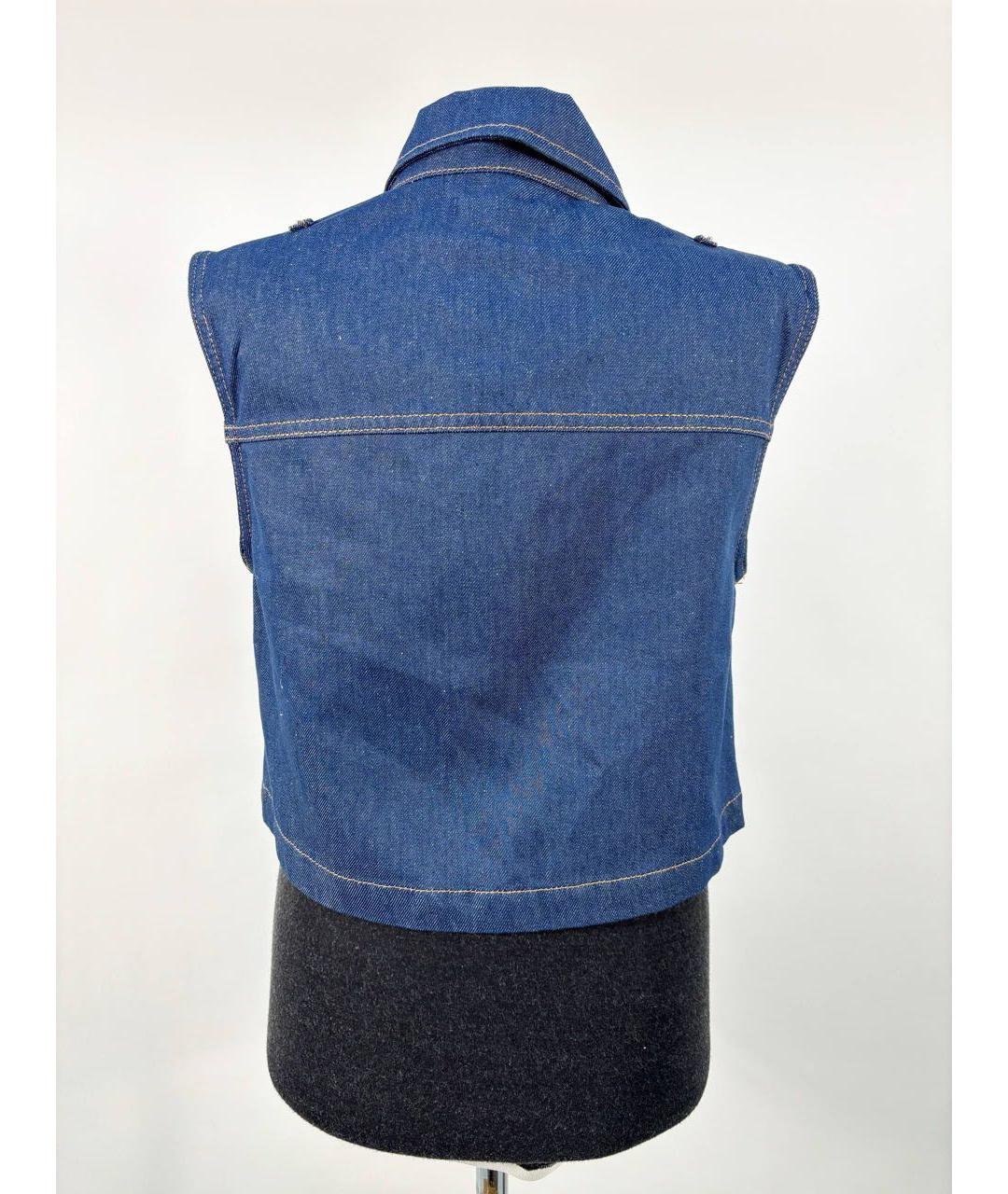 MAJE Синий деним жилет, фото 2