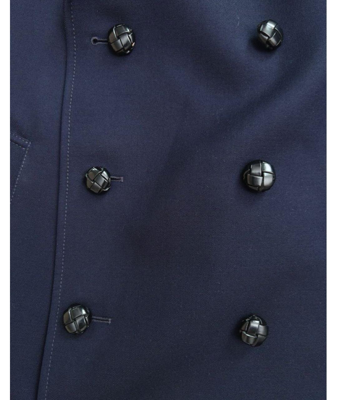 GUCCI Темно-синее шерстяное пальто, фото 5